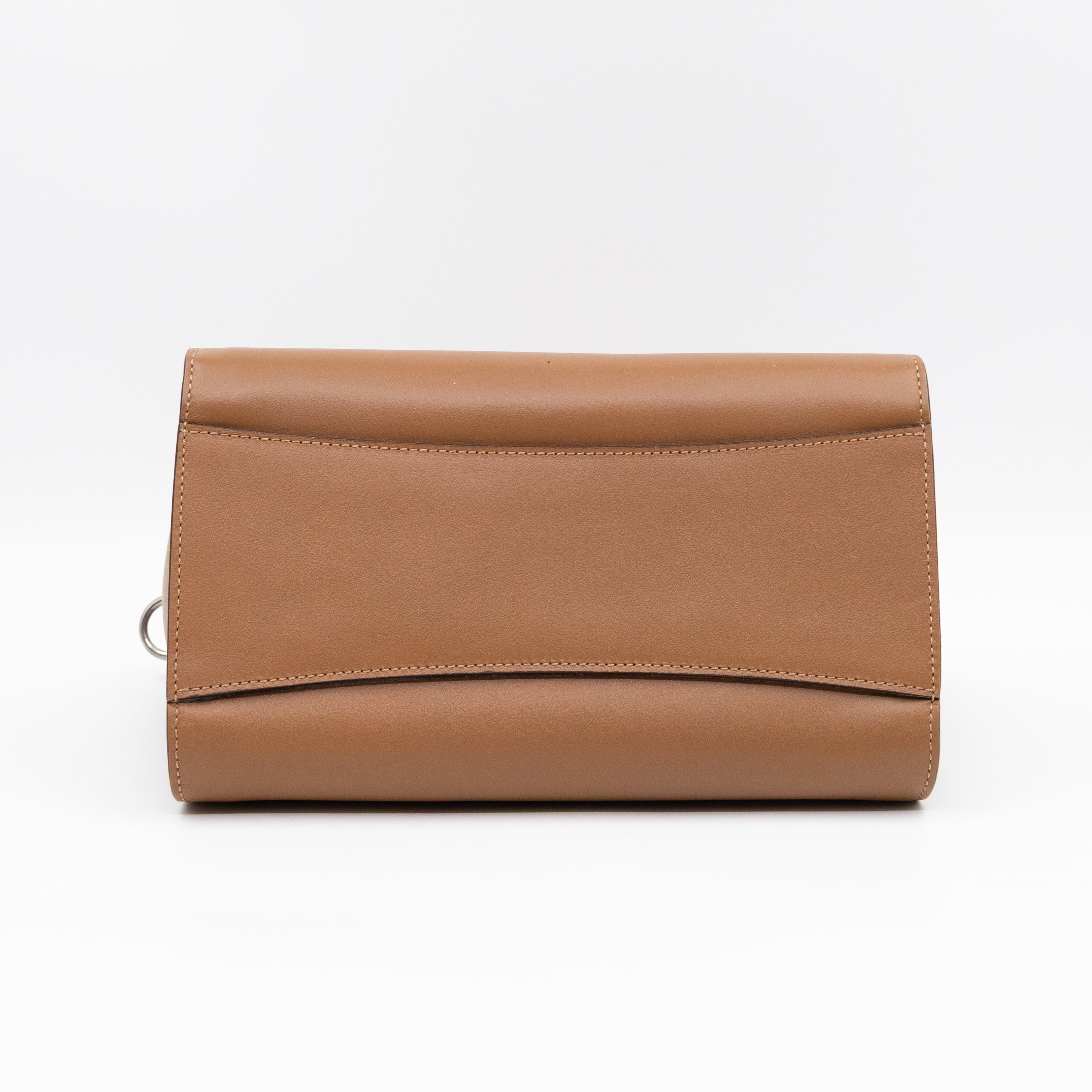 Iris Small Top Handle Stud Teak Smooth Calfskin