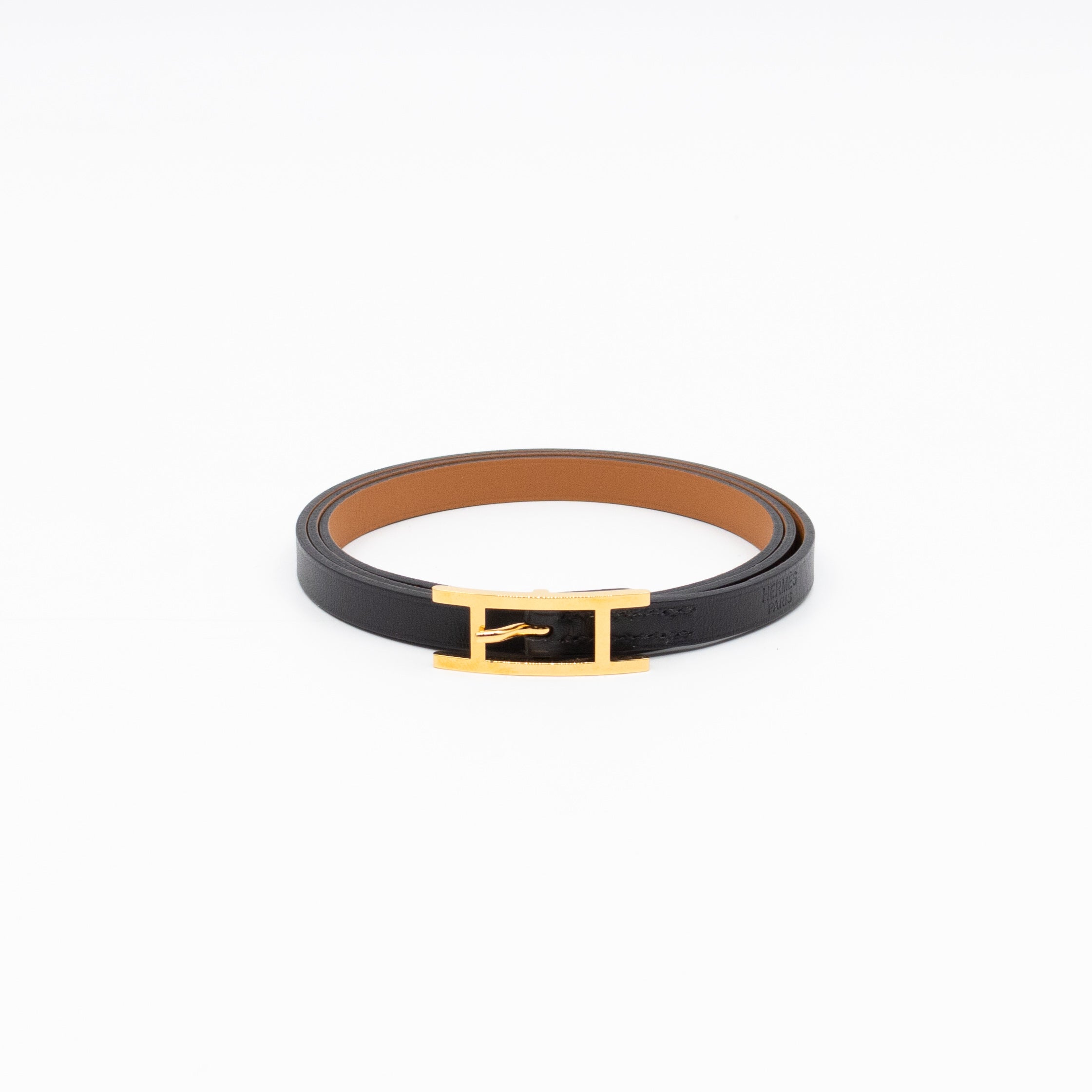 Hapi Triple Tour Bracelet Black Leather