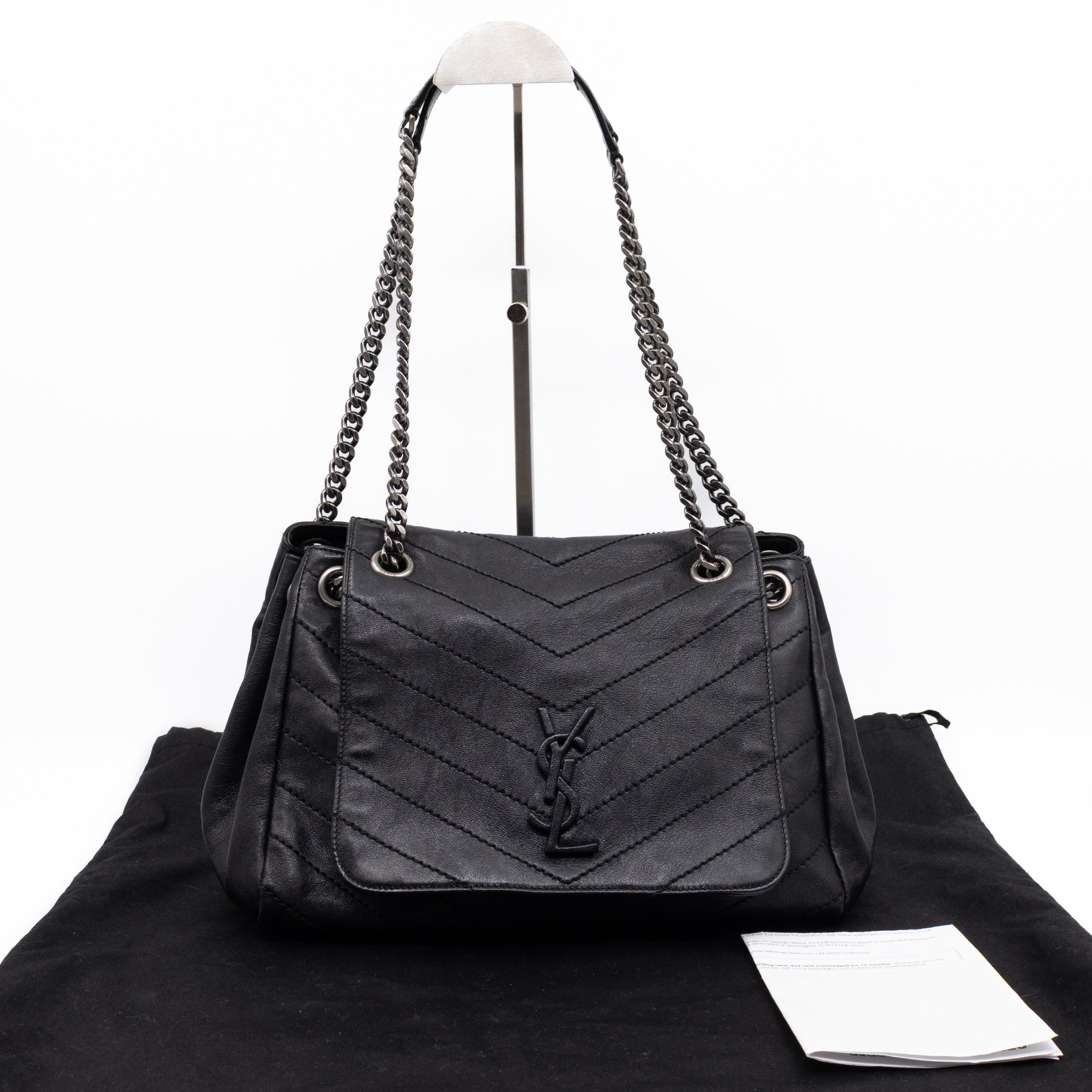 Nolita Large Black Leather