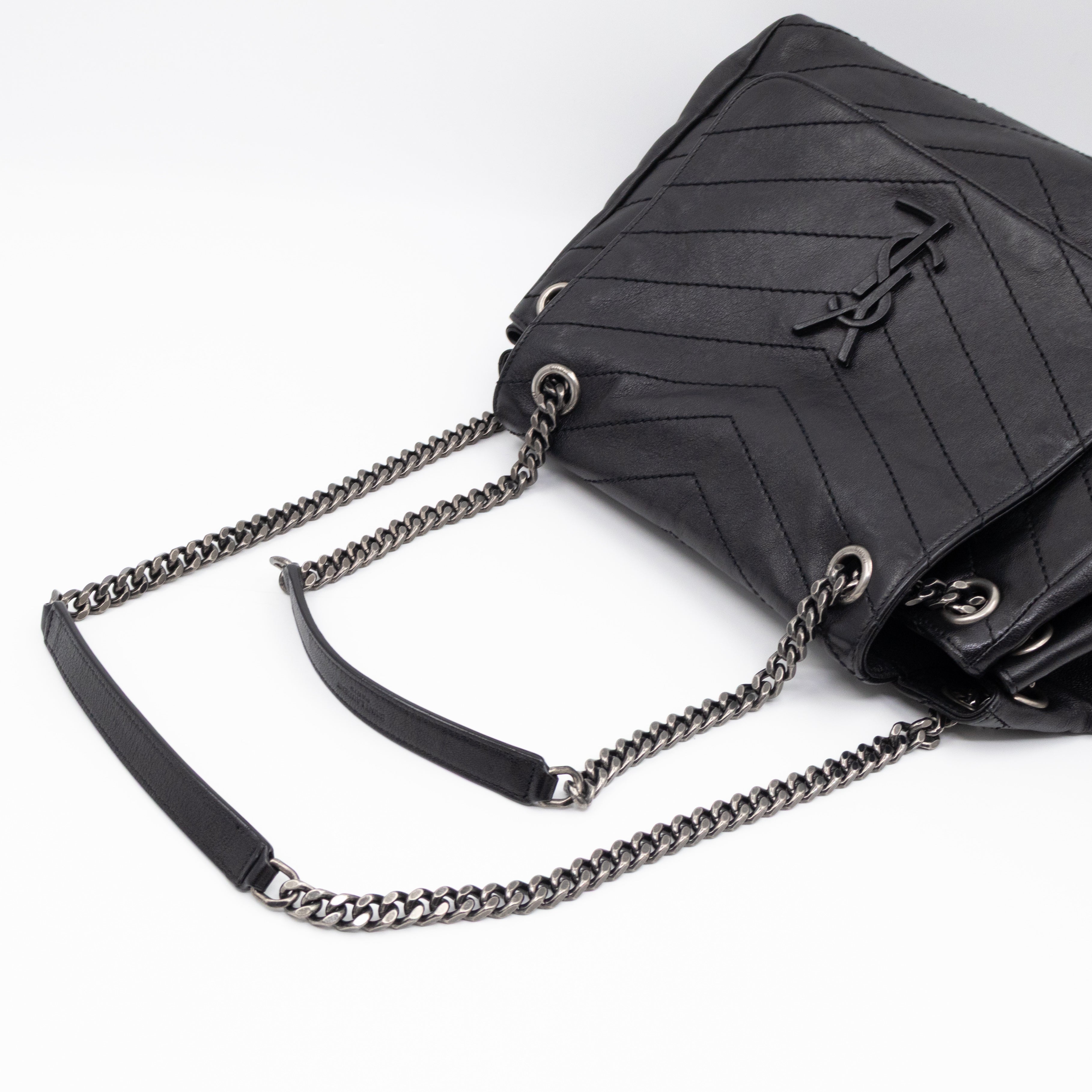 Nolita Large Black Leather