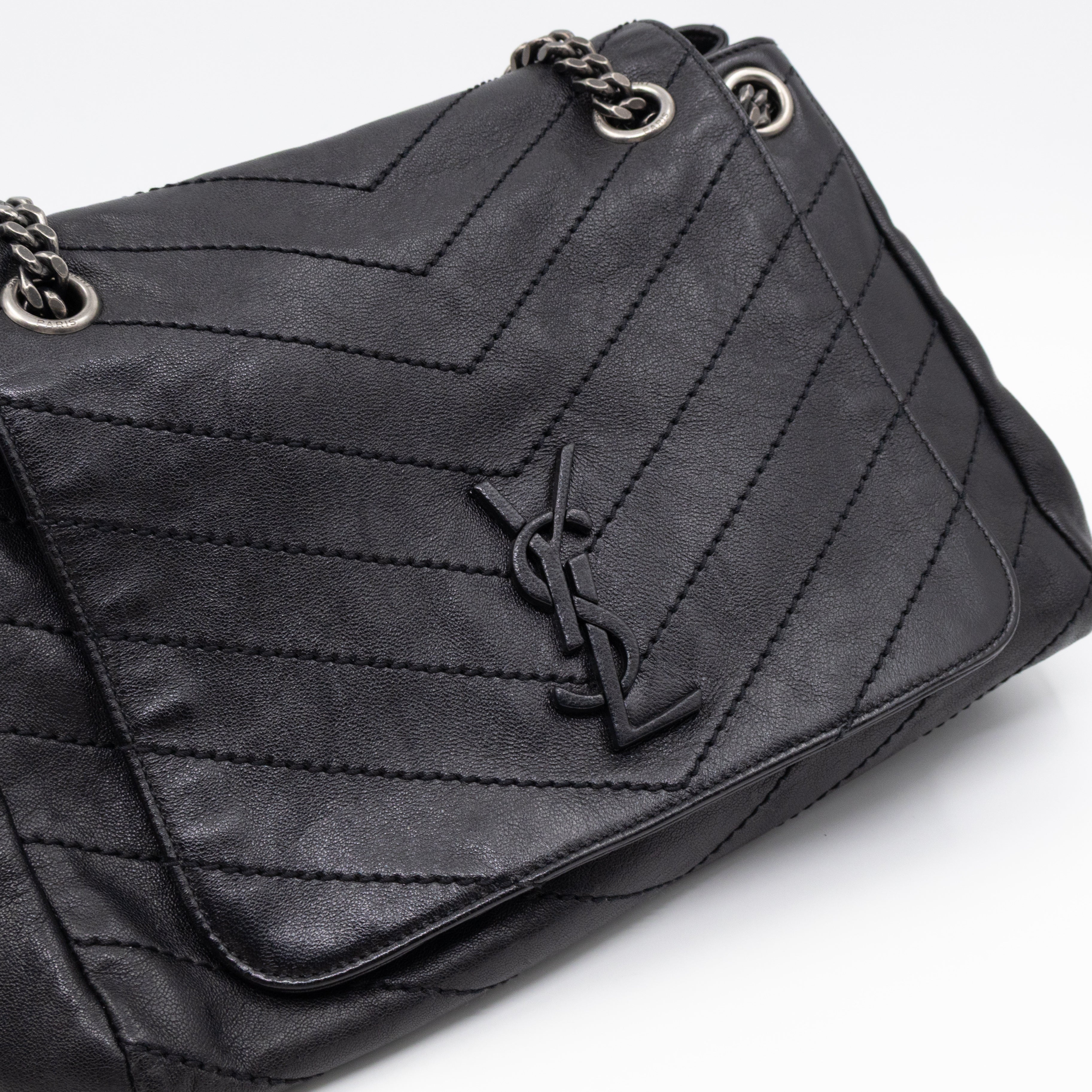 Nolita Large Black Leather