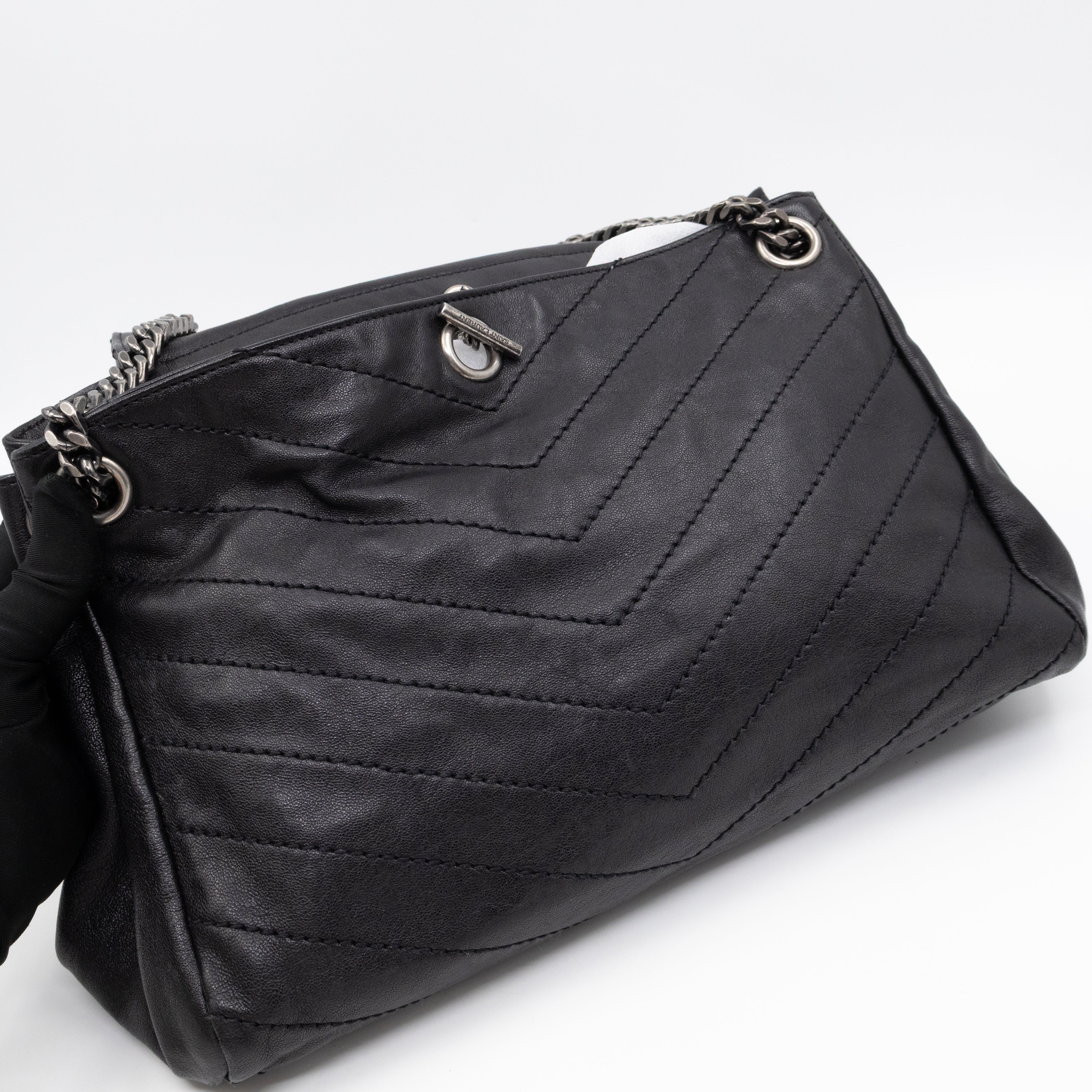 Nolita Large Black Leather