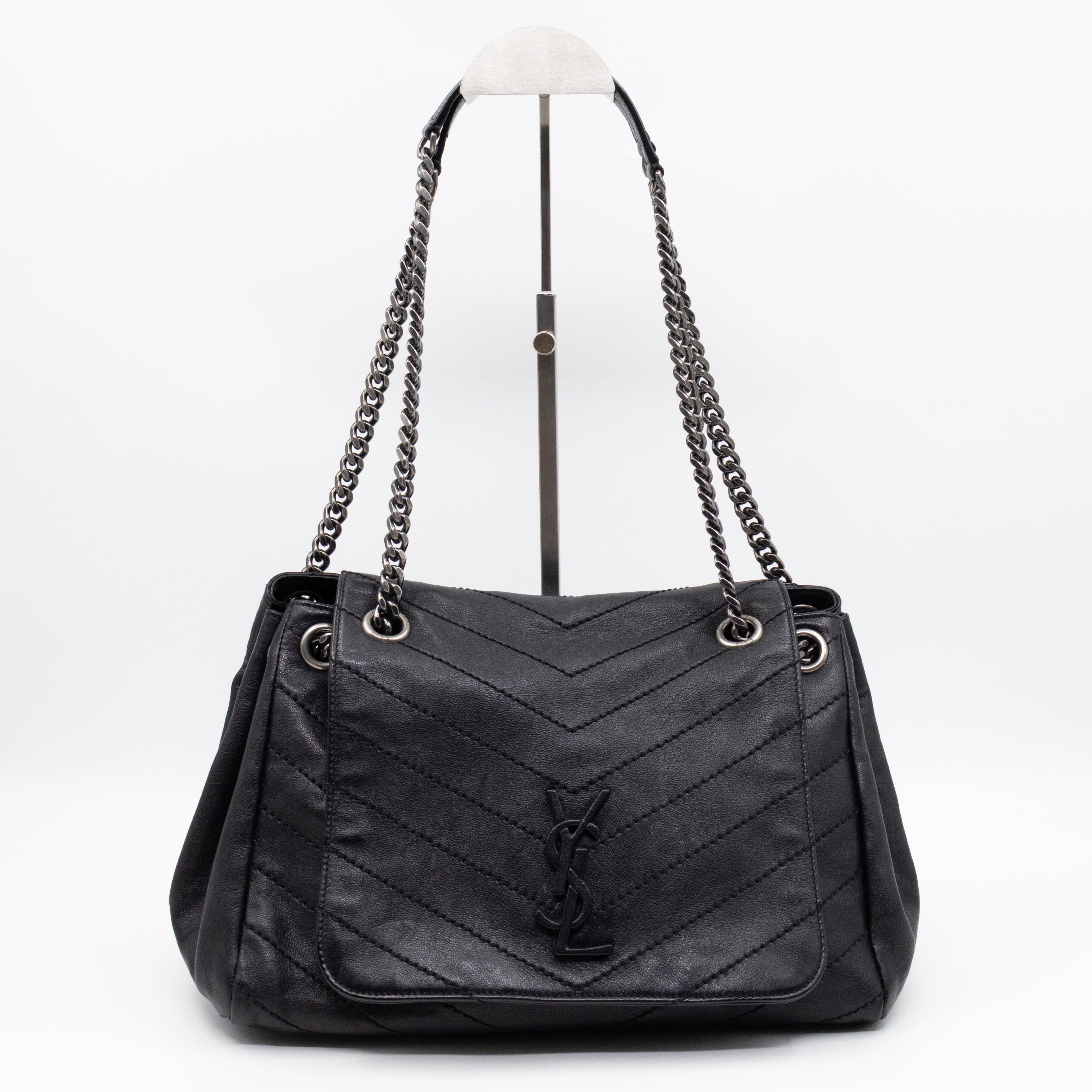 Nolita Large Black Leather