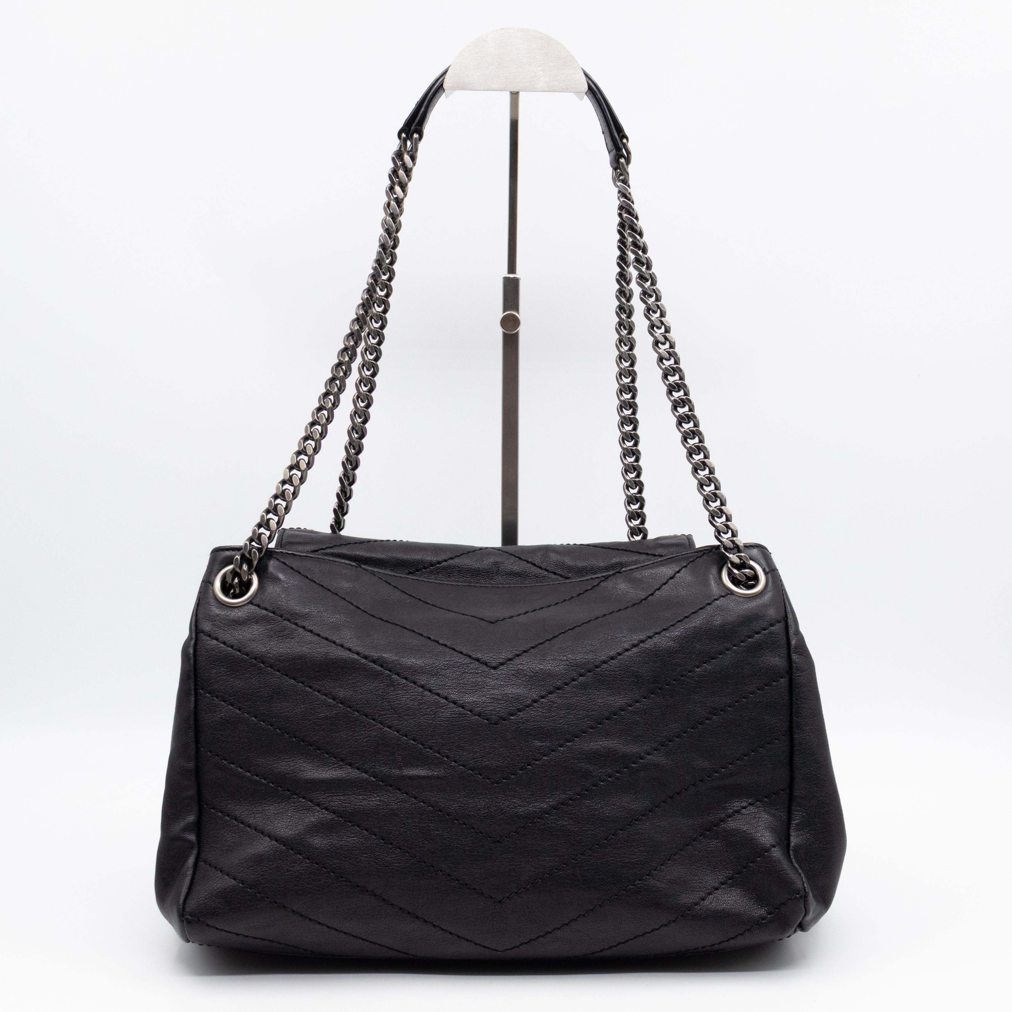 Nolita Large Black Leather