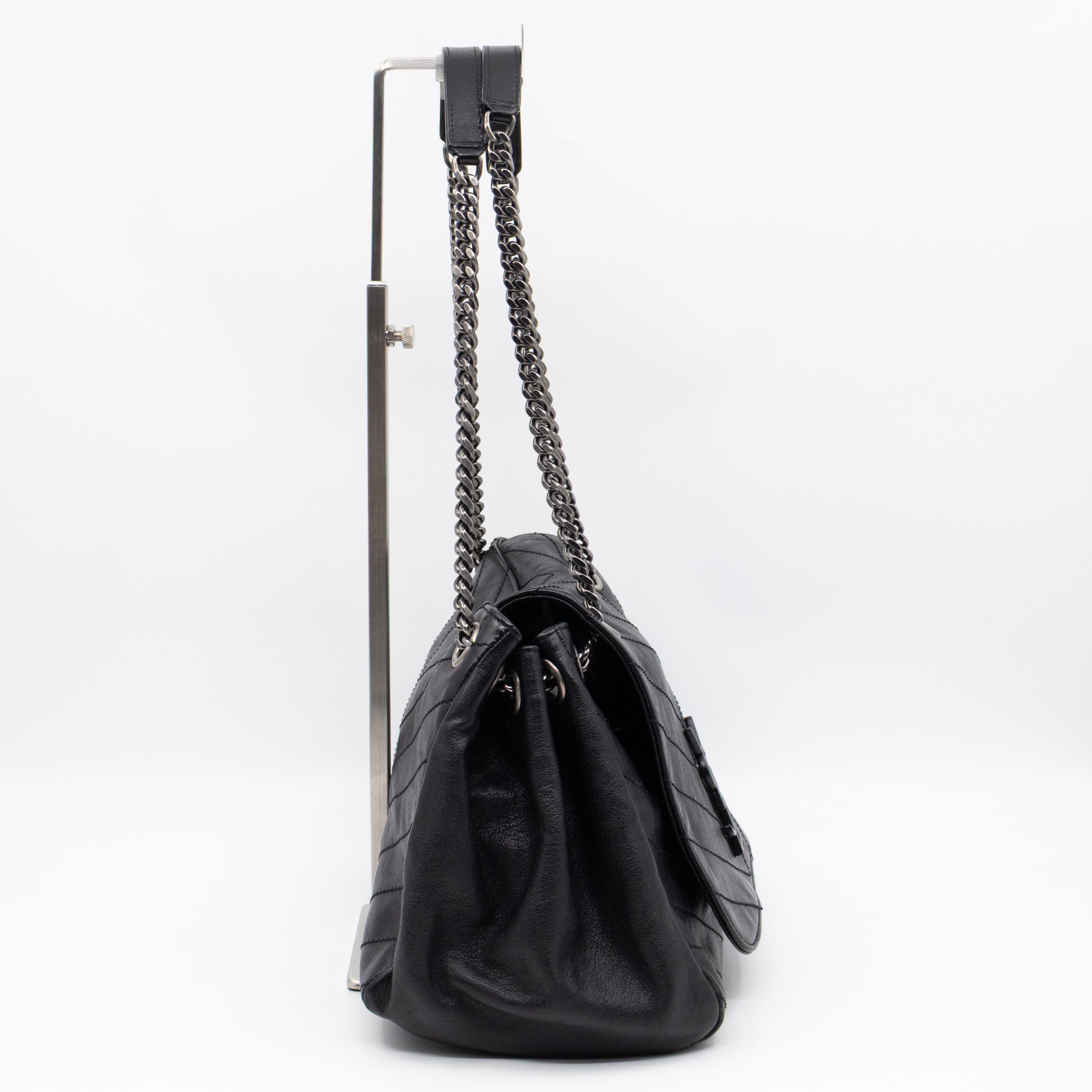 Nolita Large Black Leather