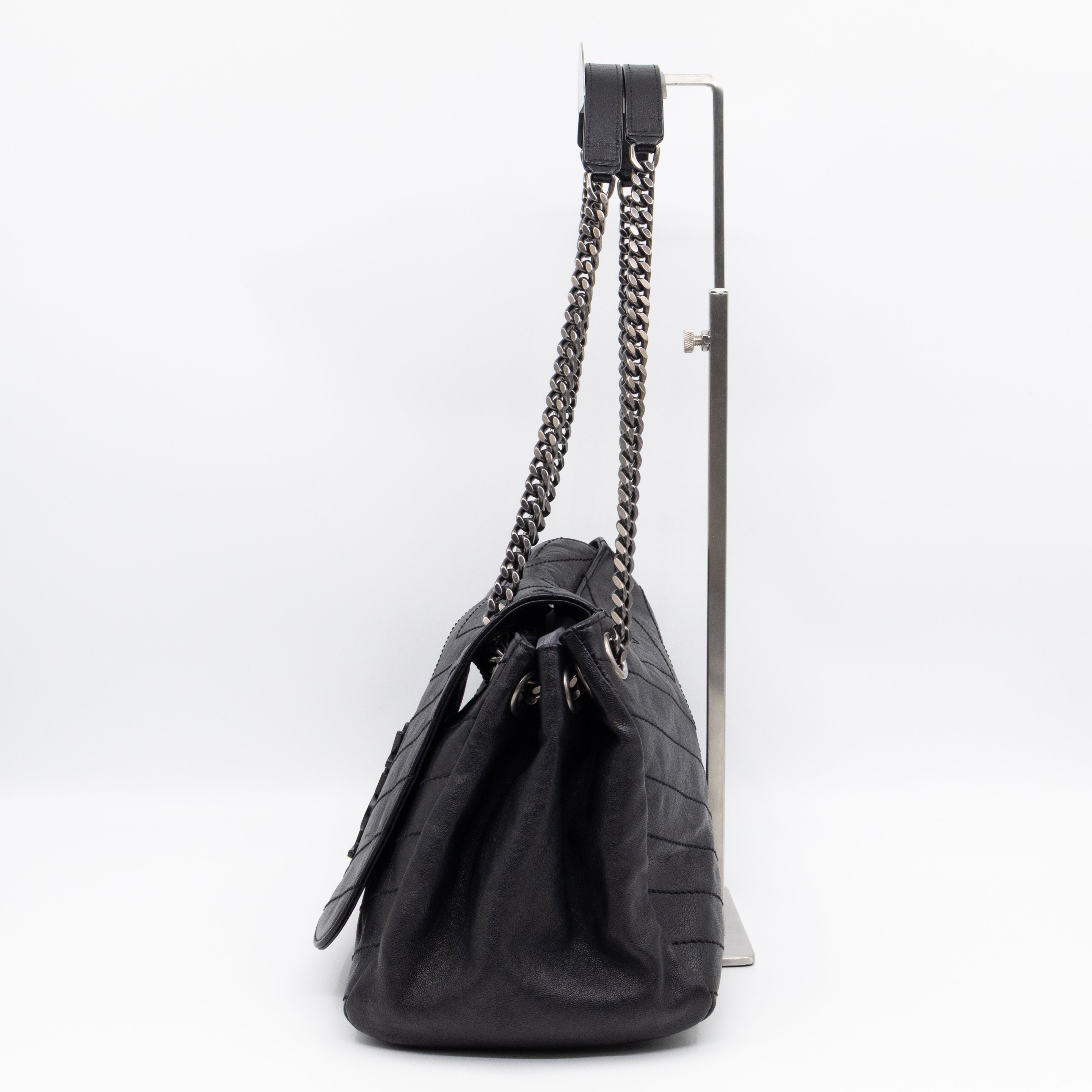Nolita Large Black Leather