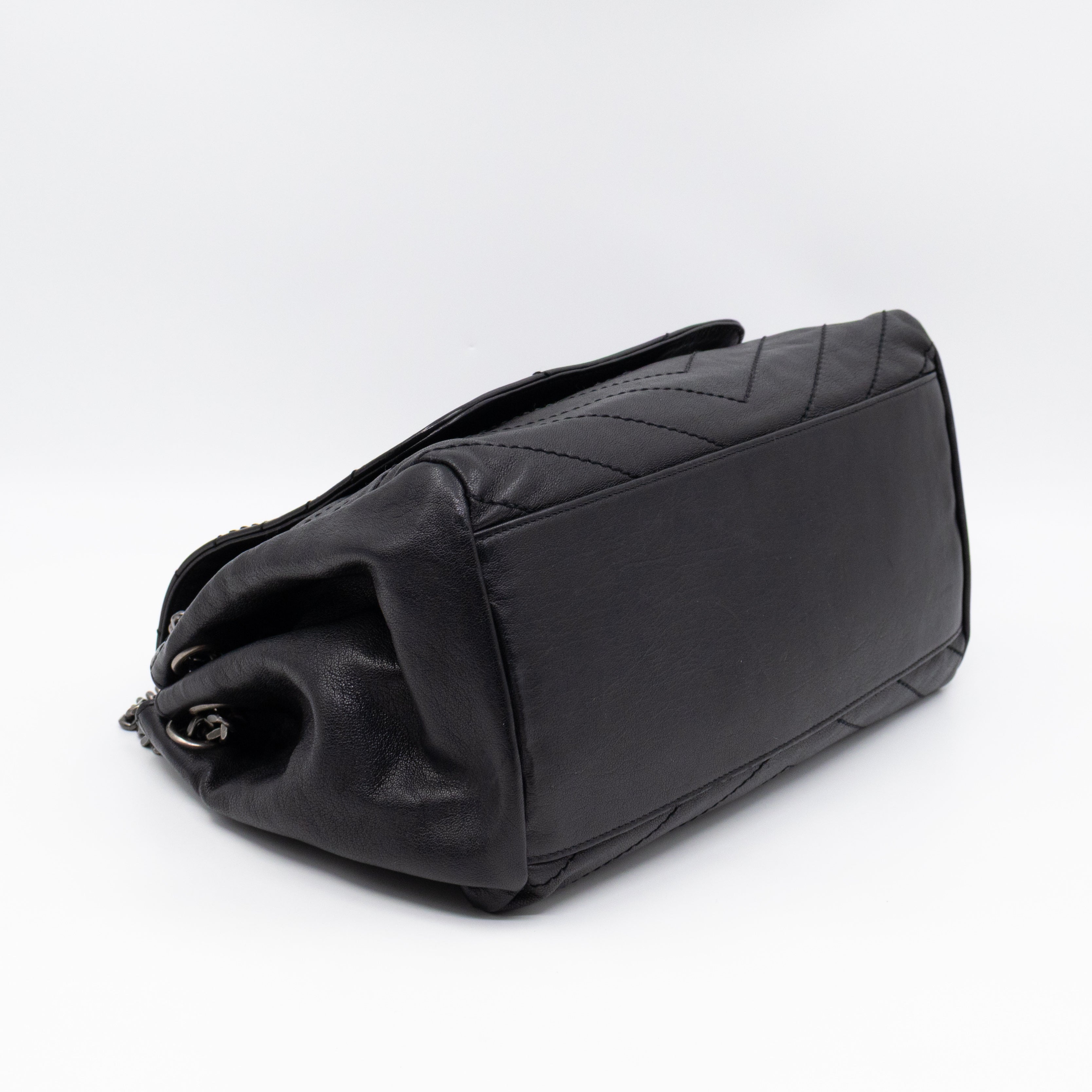 Nolita Large Black Leather