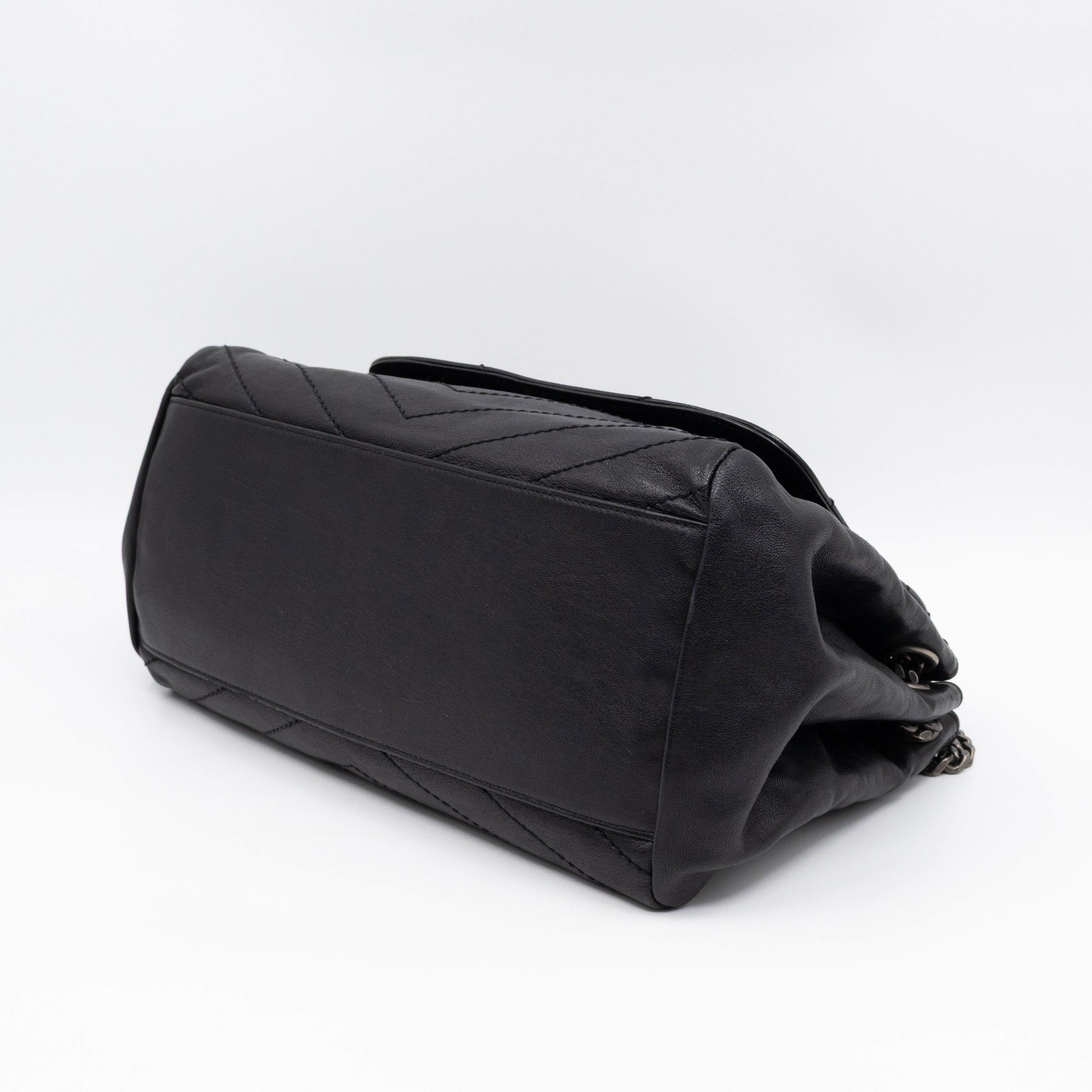 Nolita Large Black Leather