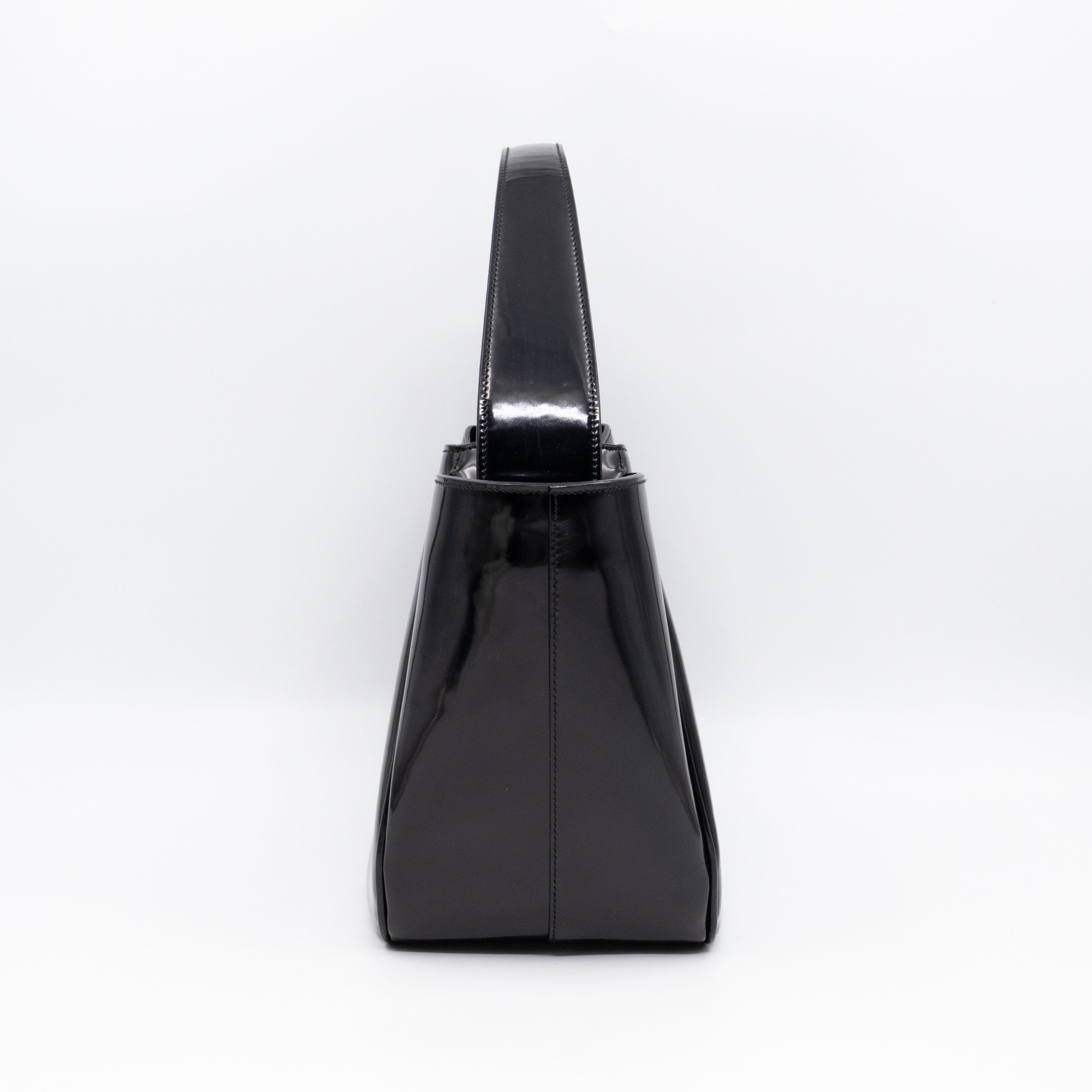 Tote Bag Brushed Black Leather