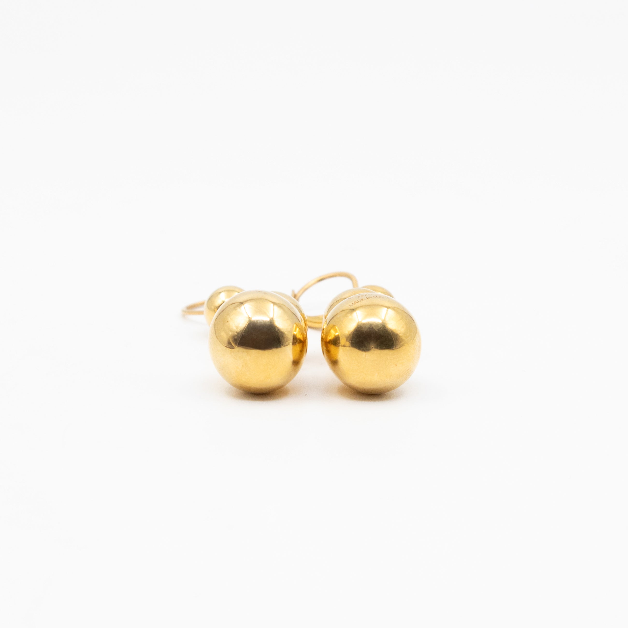 Phoebe Philo Dot Straight Gold Earrings