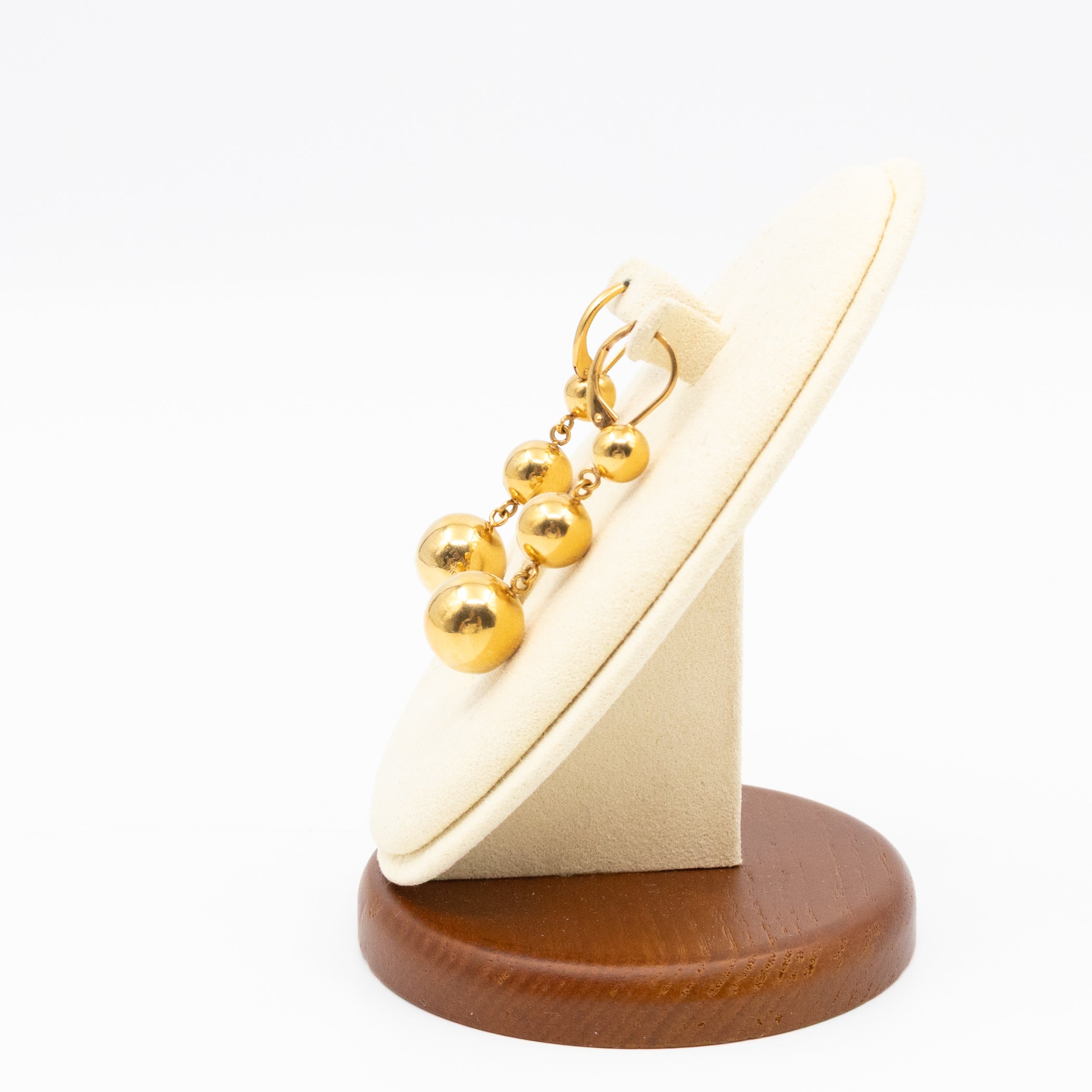 Phoebe Philo Dot Straight Gold Earrings
