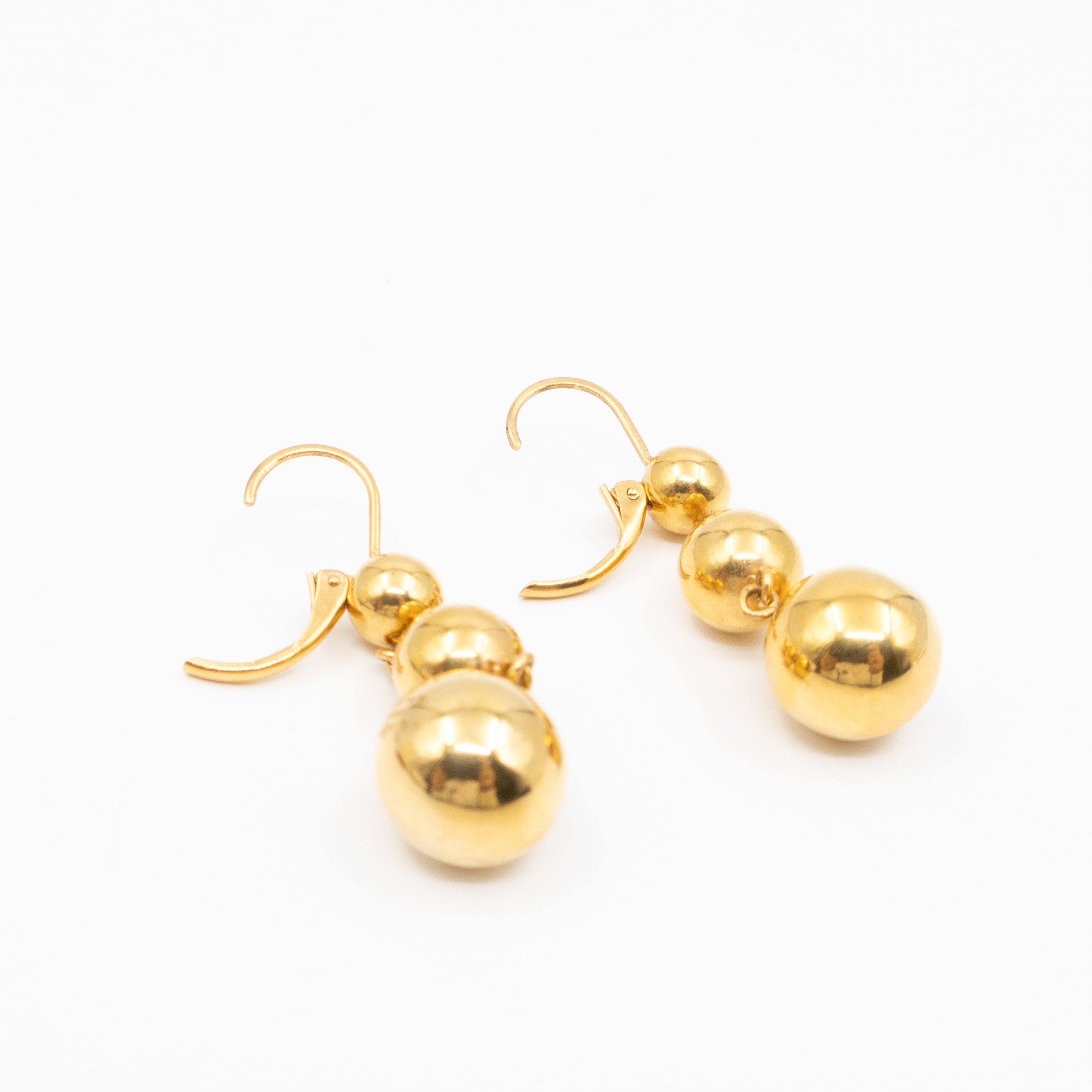 Phoebe Philo Dot Straight Gold Earrings