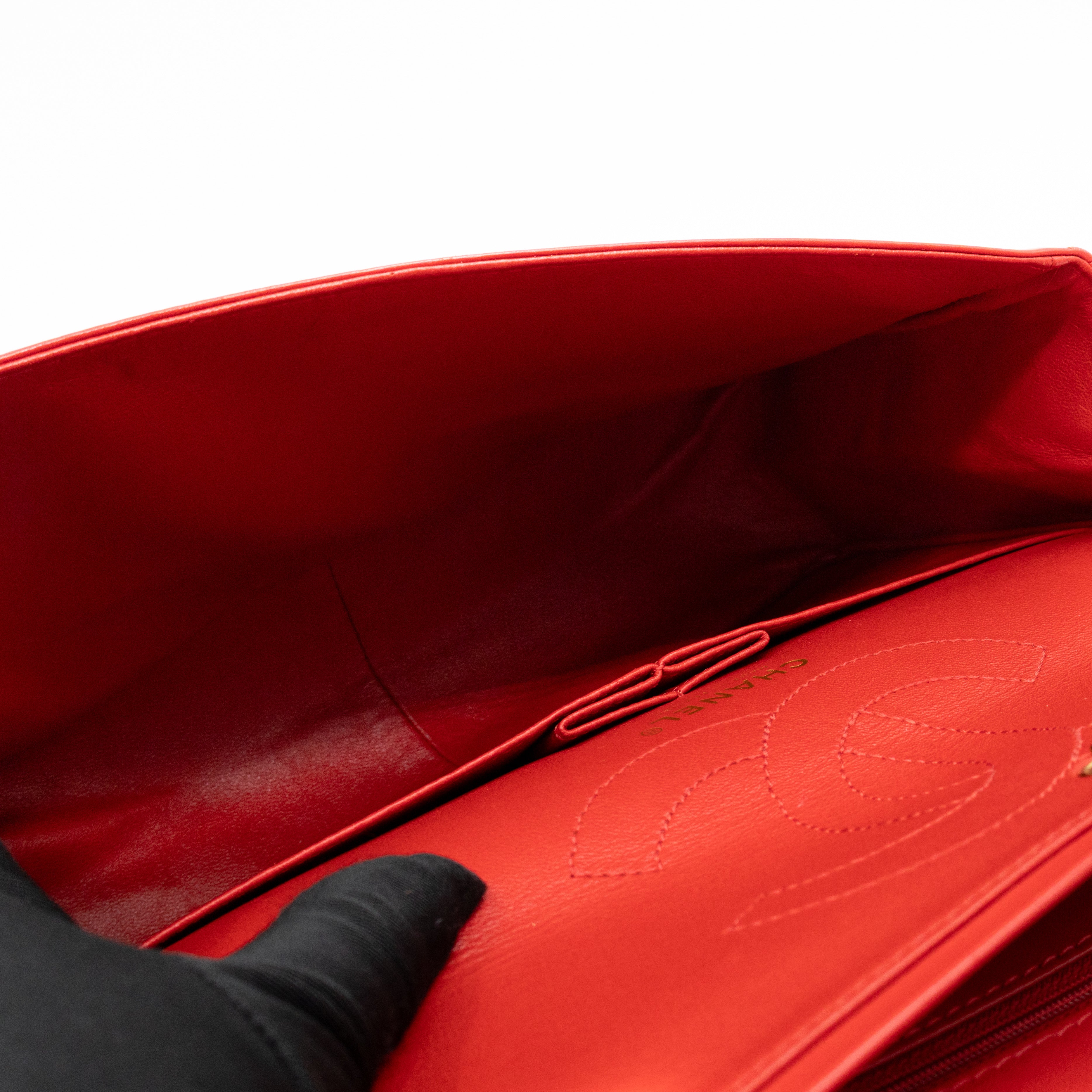 Reissue 2.55 226 Double Flap Bag Red Leather