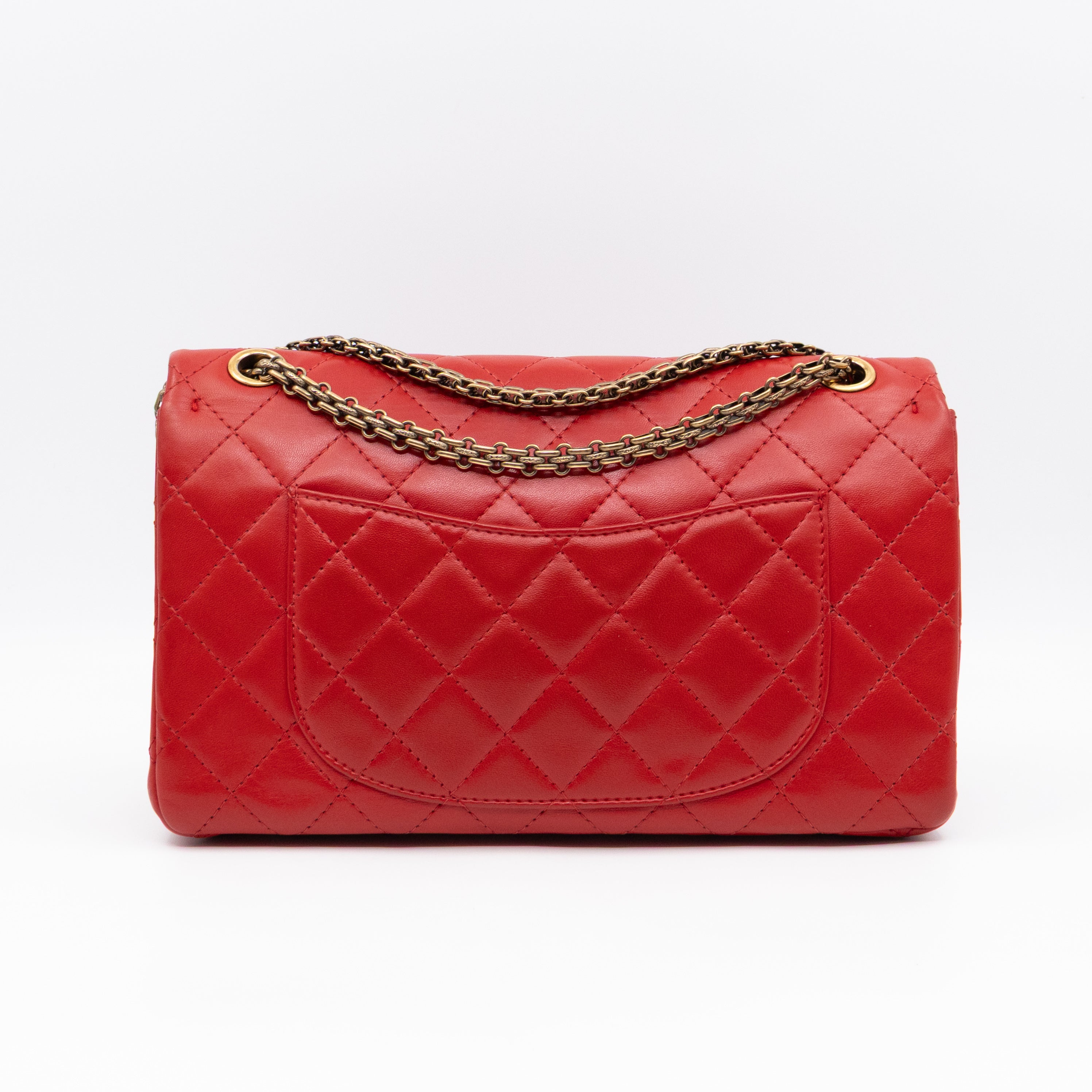 Reissue 2.55 226 Double Flap Bag Red Leather