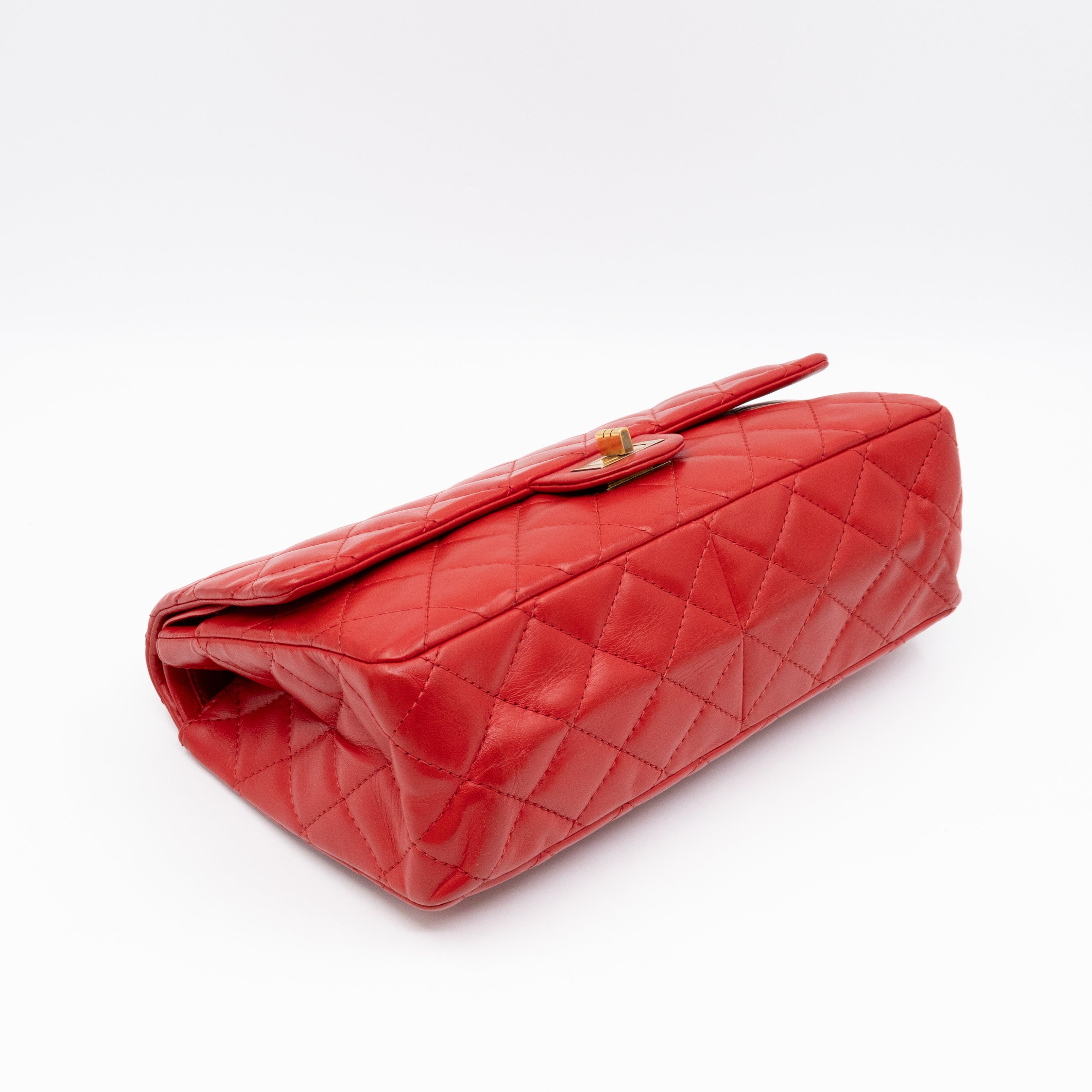Reissue 2.55 226 Double Flap Bag Red Leather