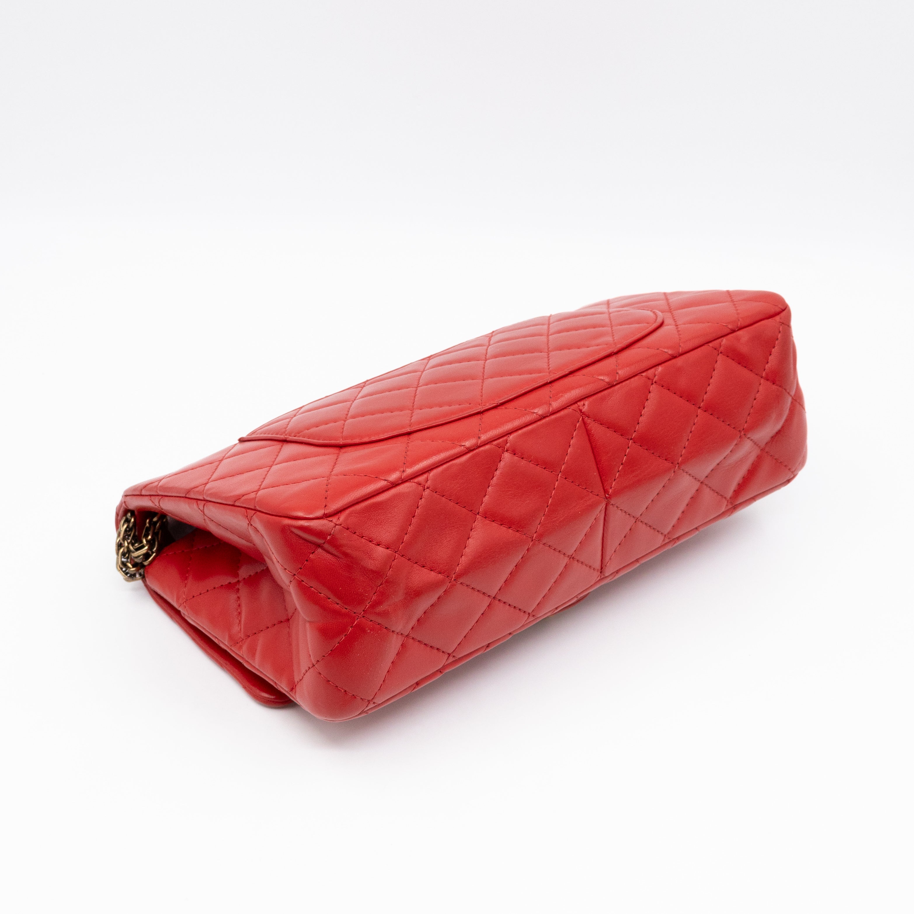 Reissue 2.55 226 Double Flap Bag Red Leather