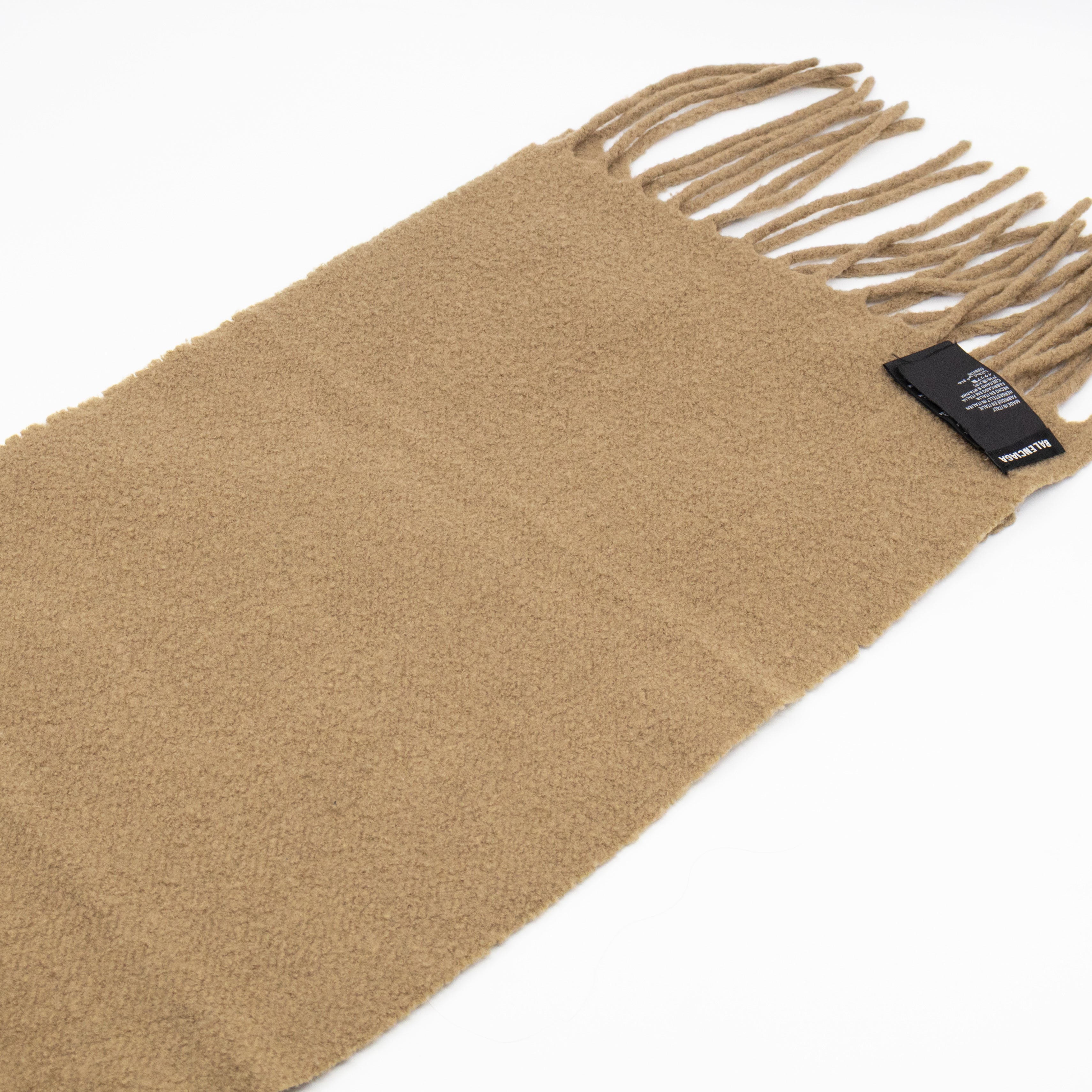 Long Wool Scarf Beige