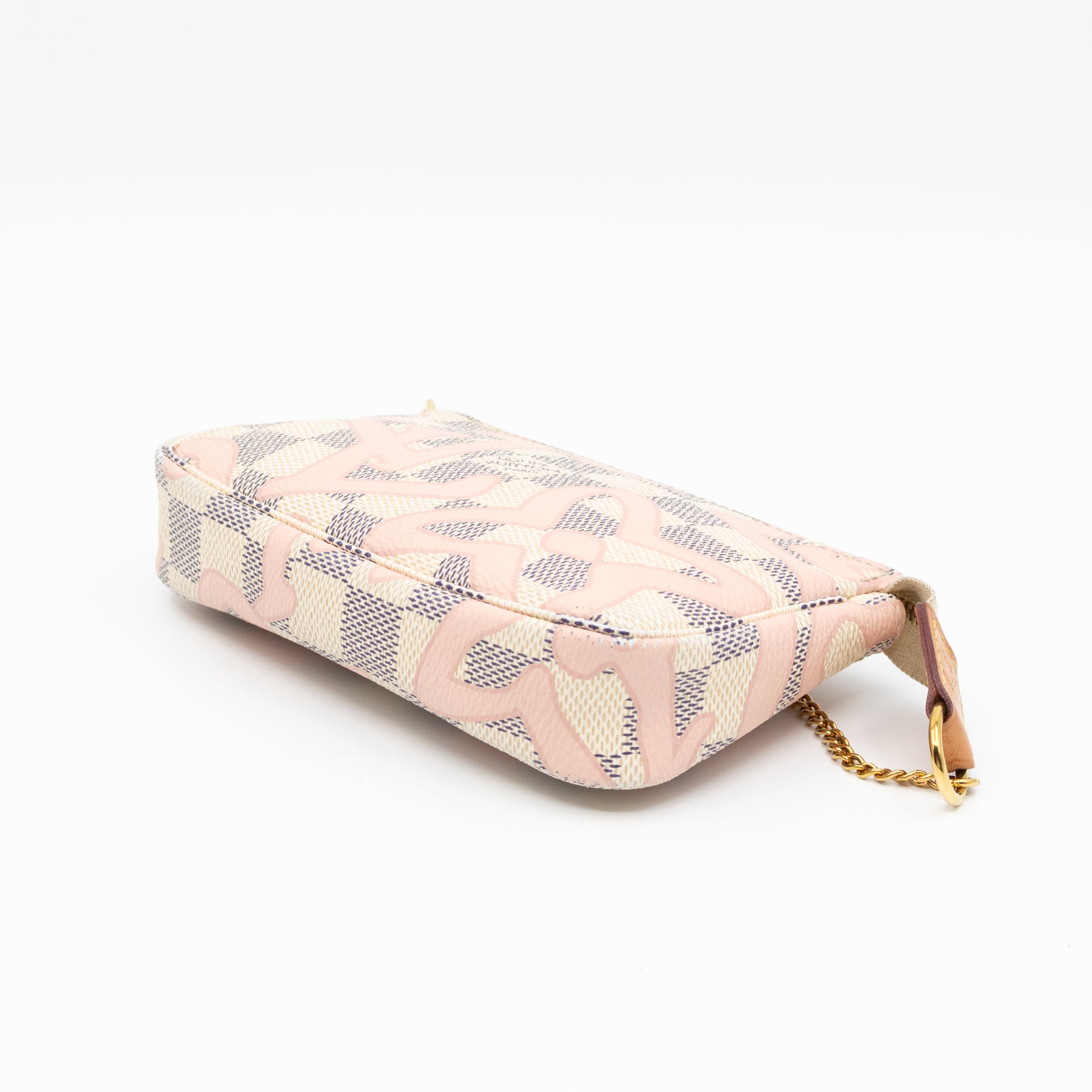 Mini Pochette Accessoires Damier Azur Tahitienne