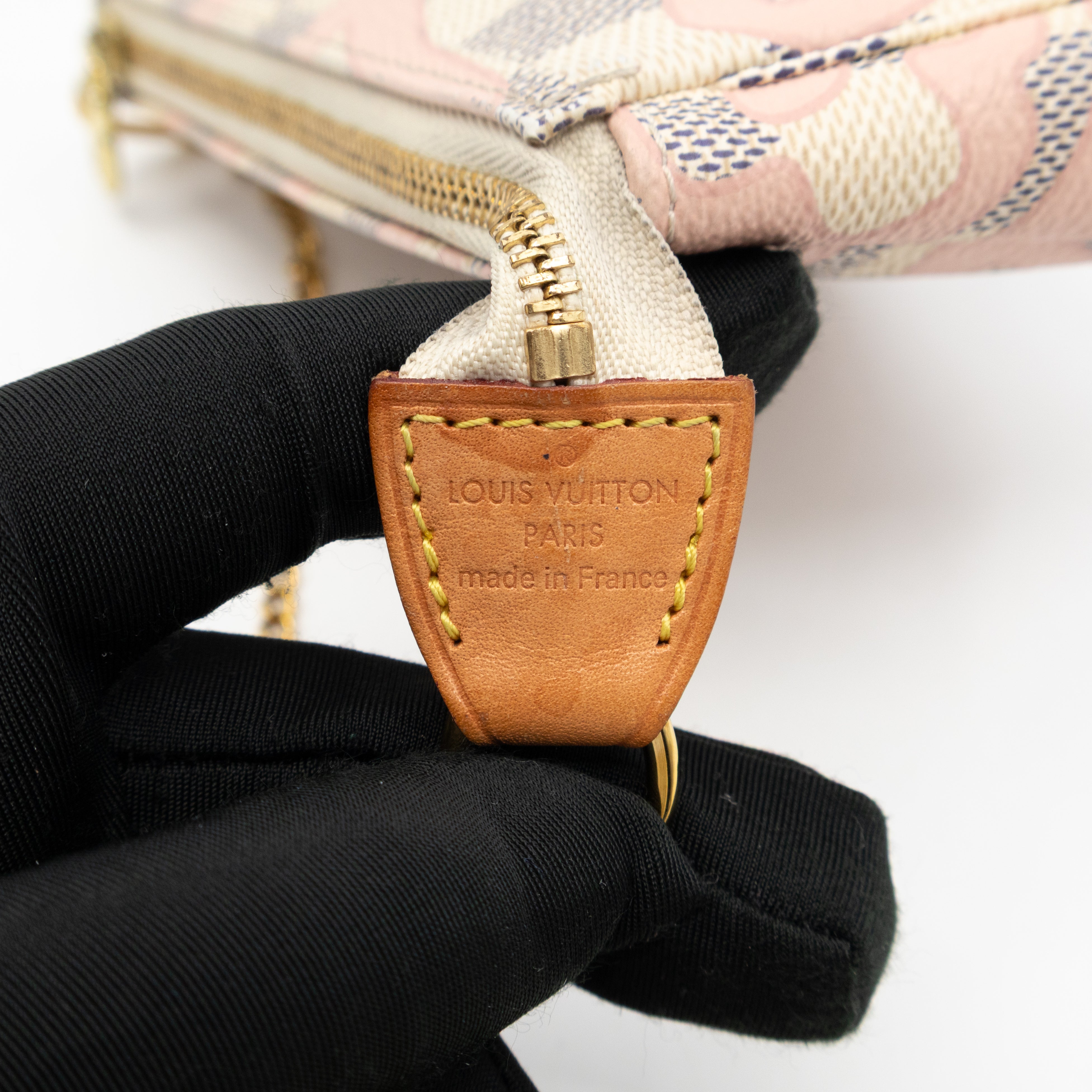 Mini Pochette Accessoires Damier Azur Tahitienne