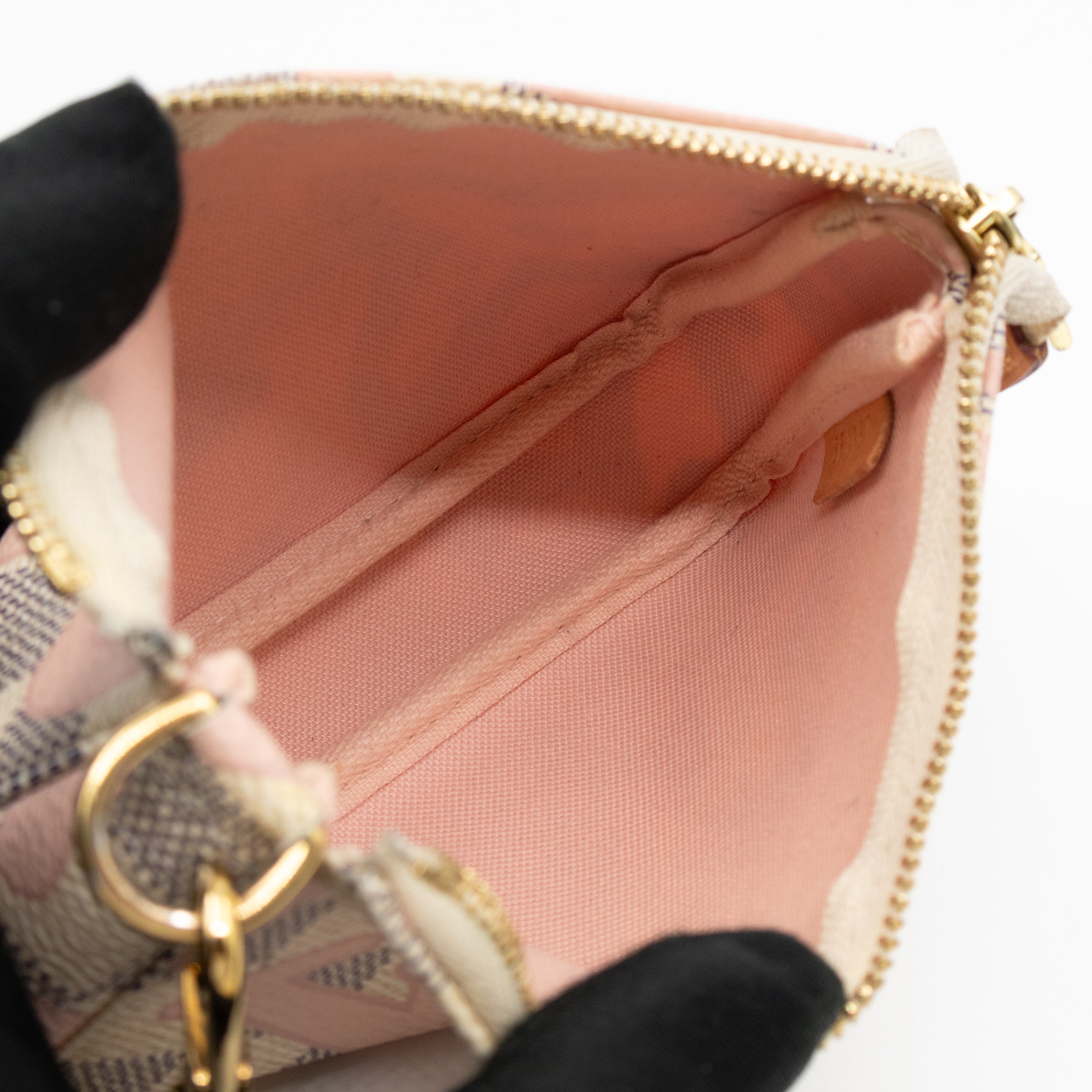 Mini Pochette Accessoires Damier Azur Tahitienne