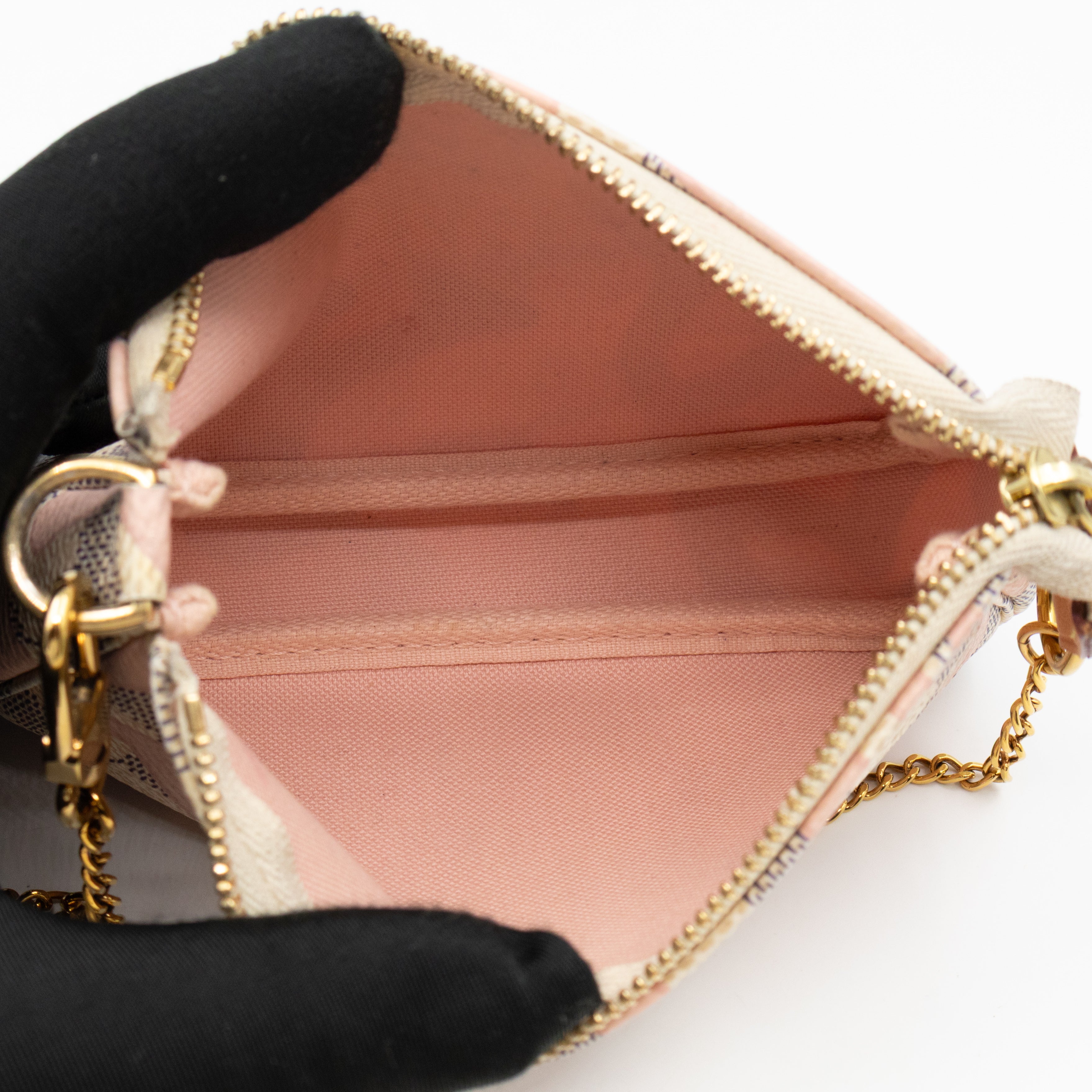 Mini Pochette Accessoires Damier Azur Tahitienne