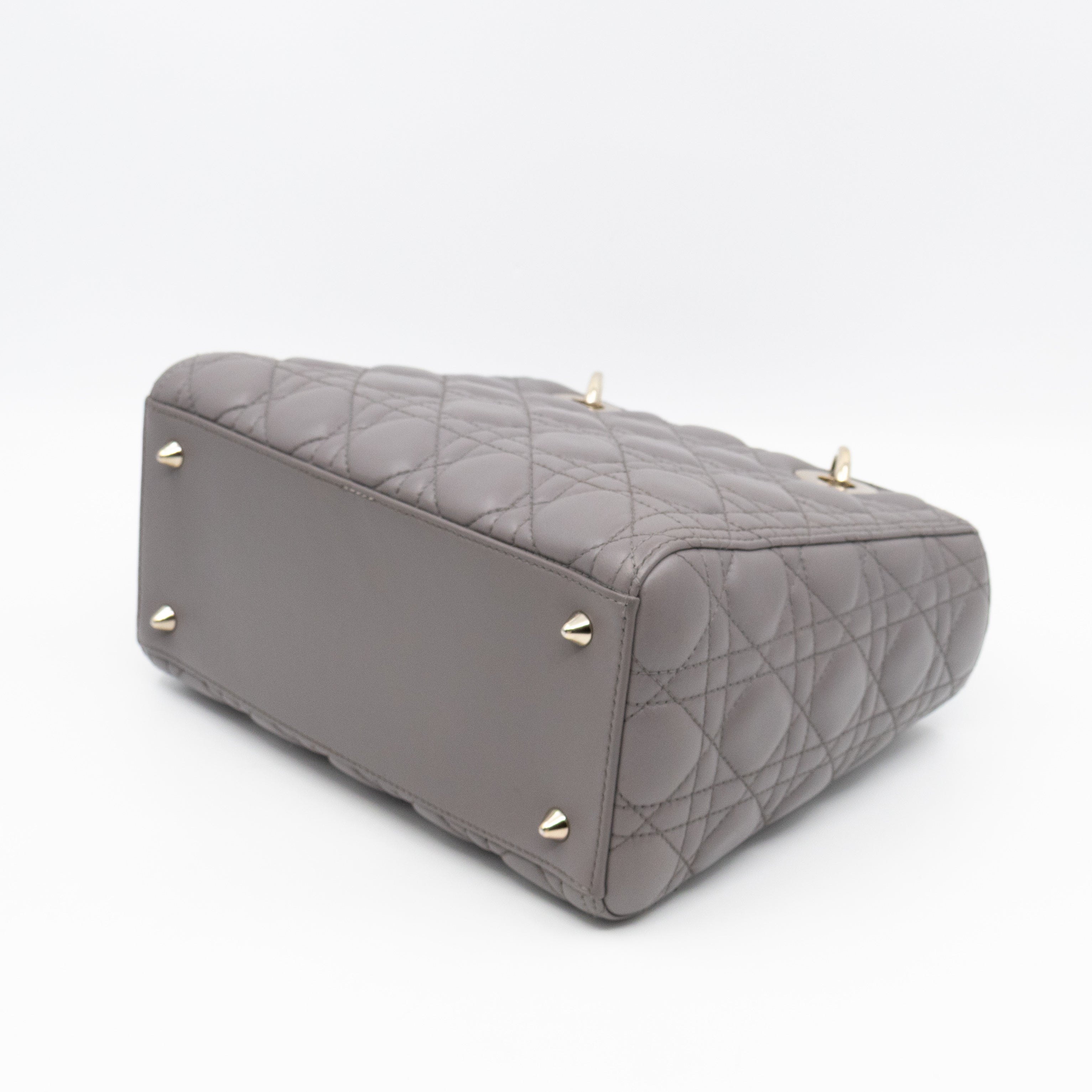 Lady Dior Medium Grey Leather