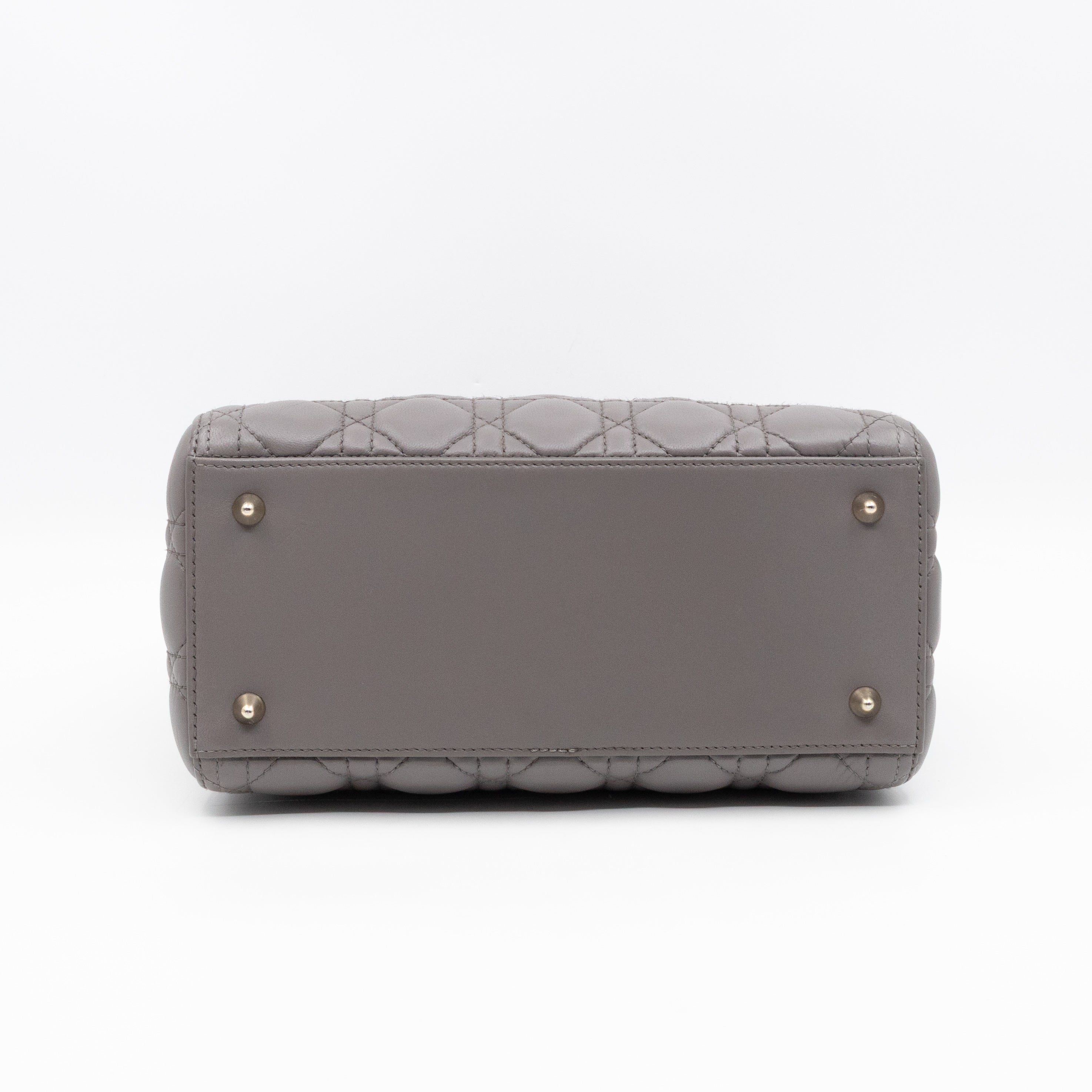 Lady Dior Medium Grey Leather