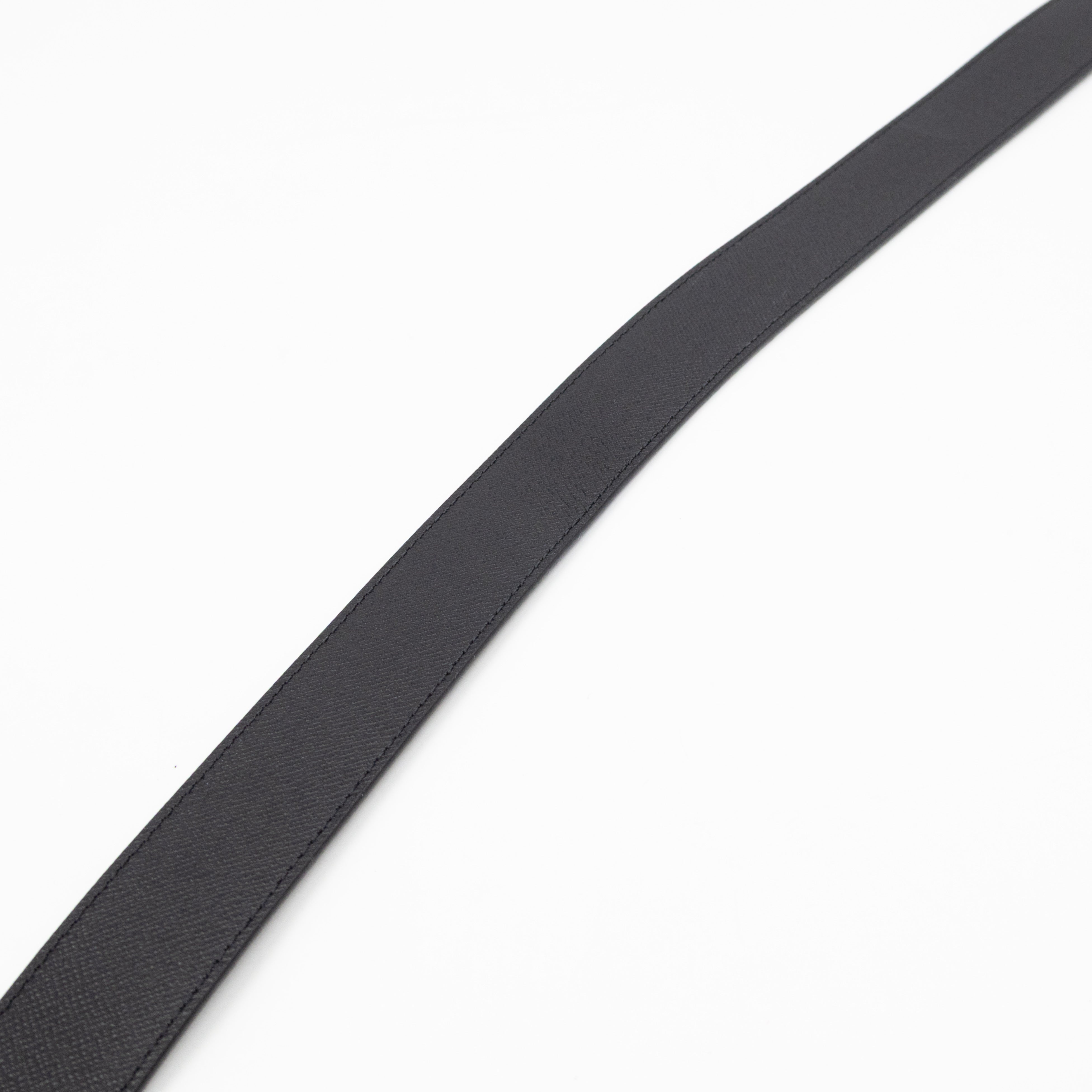 Initials Reversible Belt Monogram Black 85/34