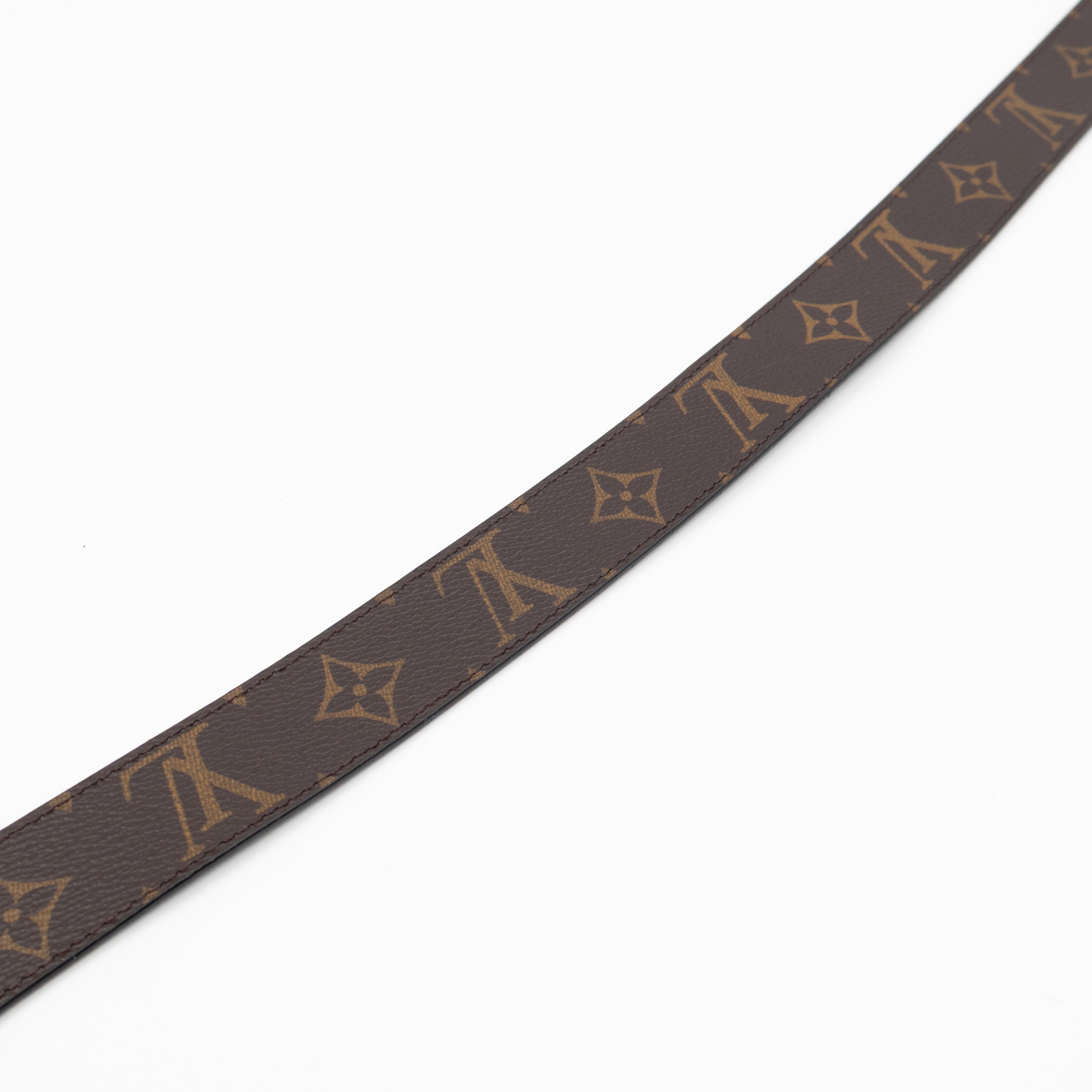 Initials Reversible Belt Monogram Black 85/34