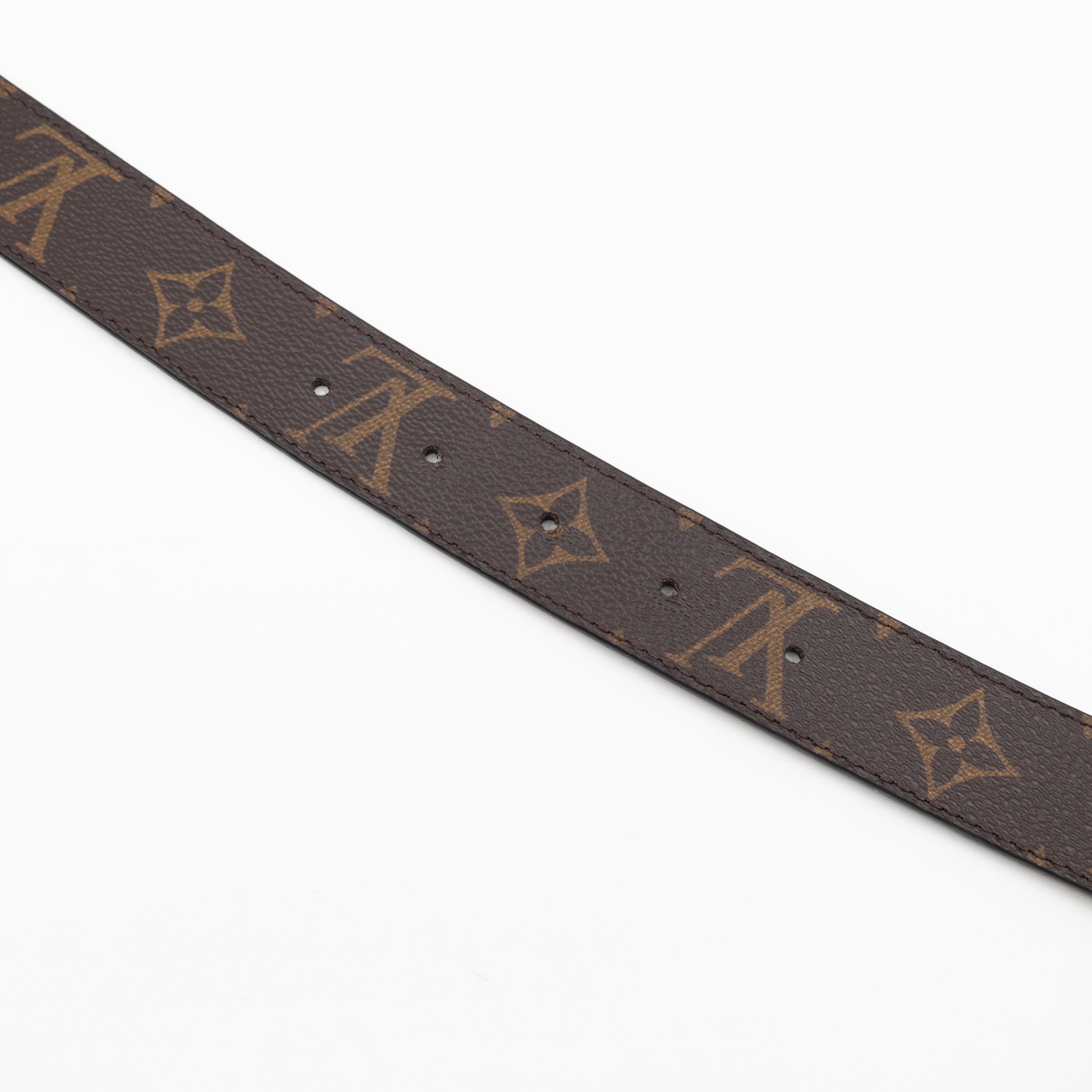 Initials Reversible Belt Monogram Black 85/34