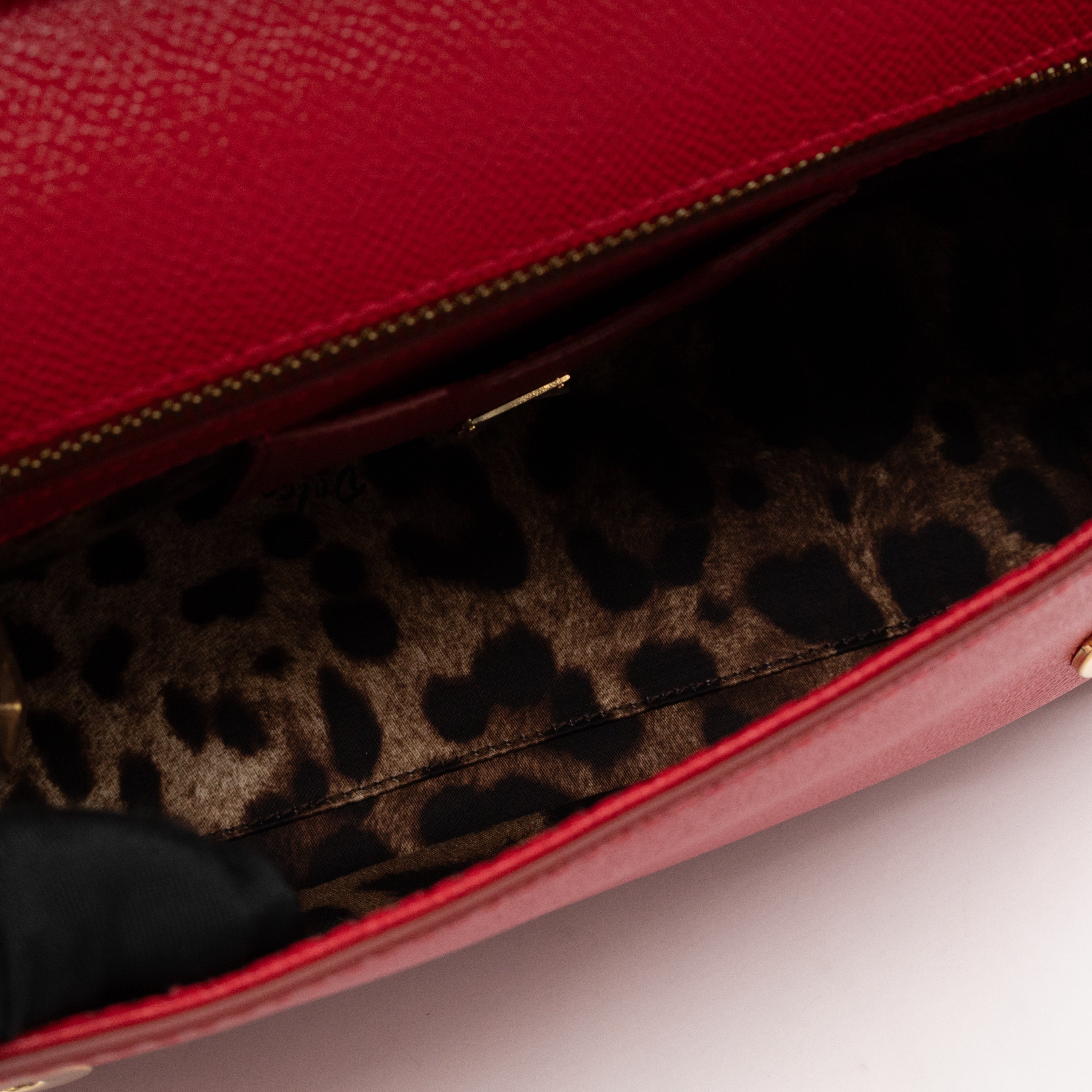Sicily Medium Red Dauphine Leather