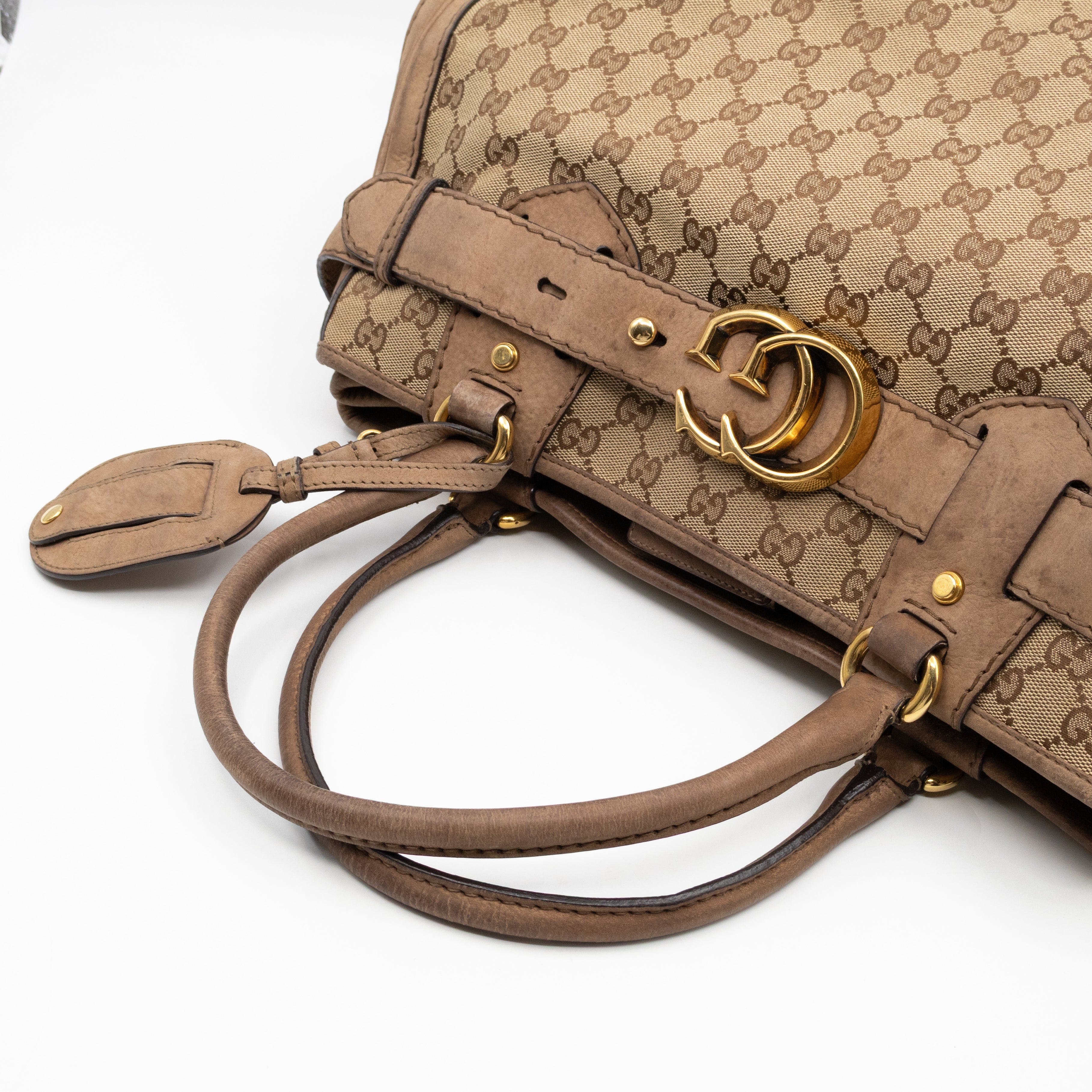 Large GG Running Bag Brown GG Supreme Canvas
