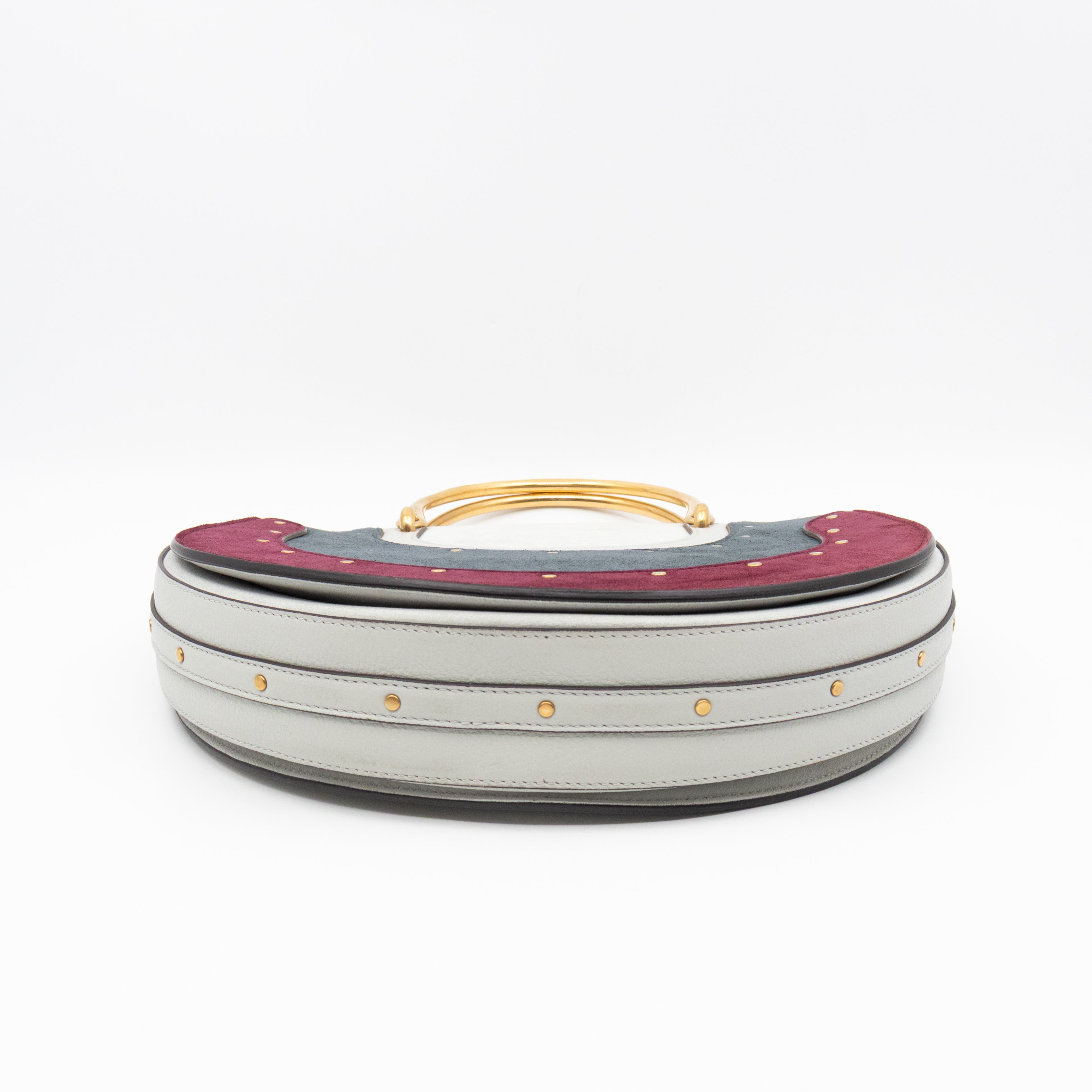 Pixie Large Round Bag Multicolor Suede & Leather