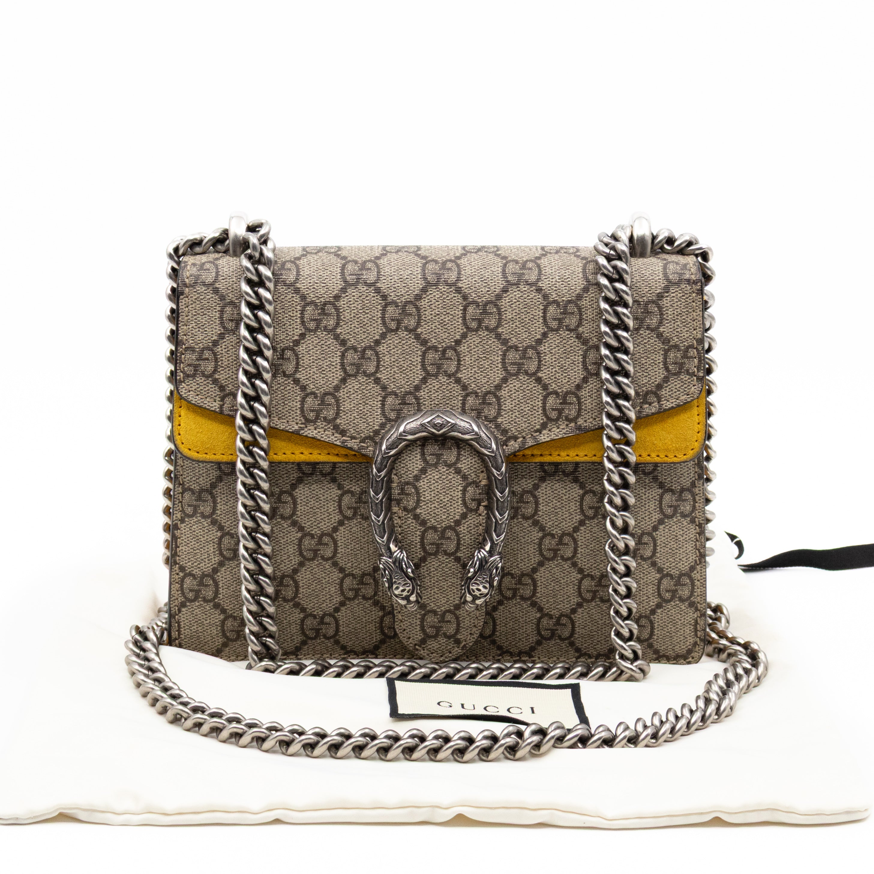 Dionysus Mini GG Supreme Yellow Suede