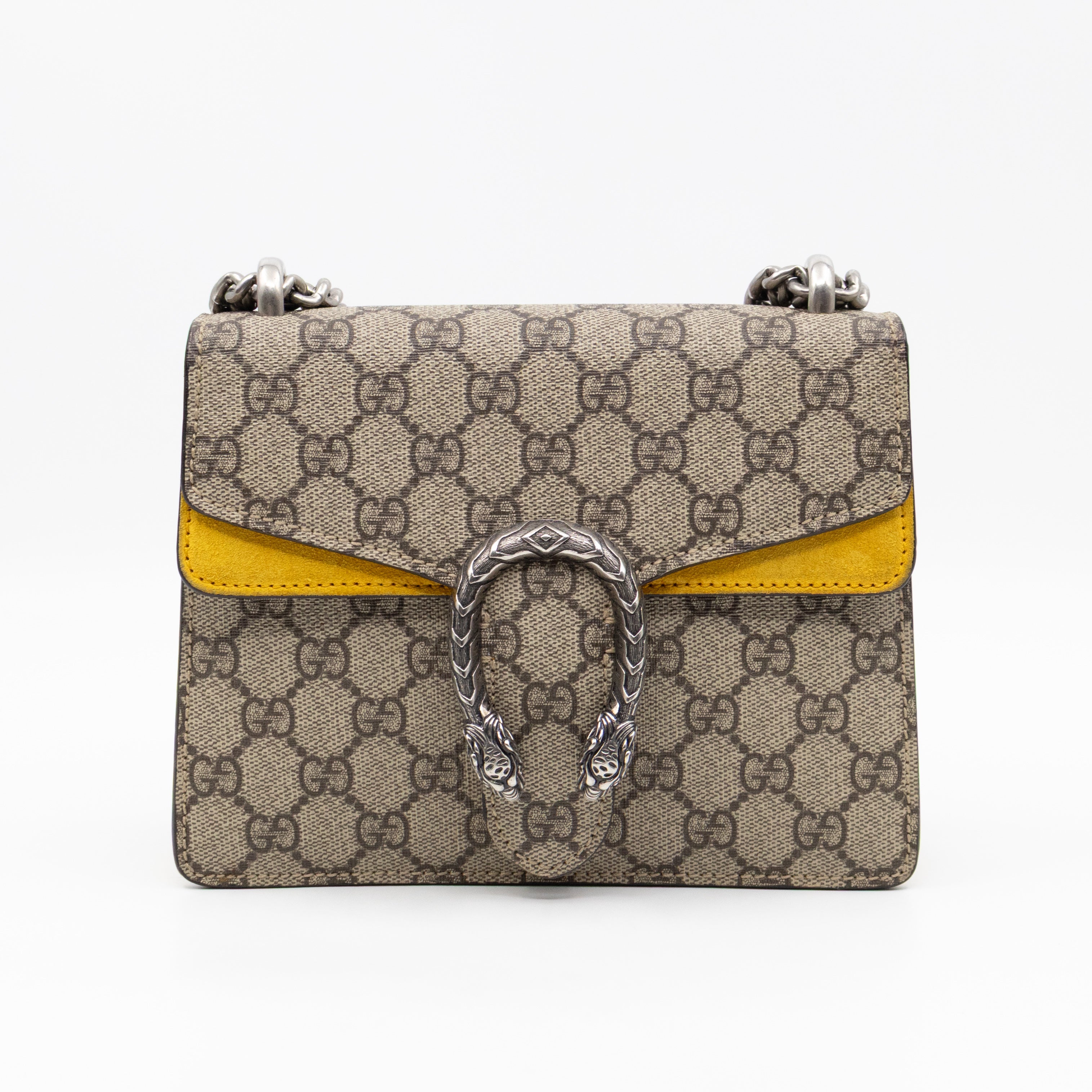 Dionysus Mini GG Supreme Yellow Suede