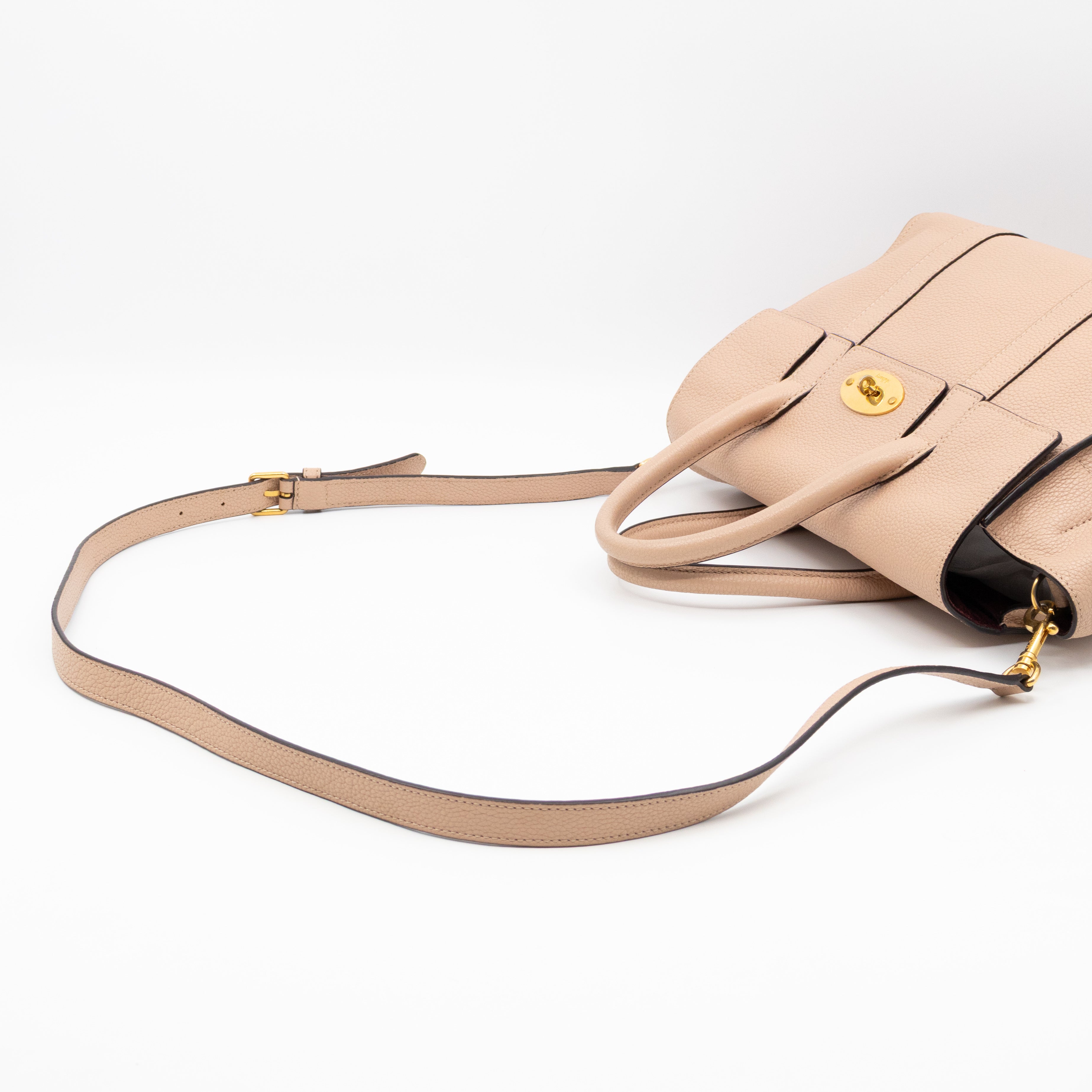 Small New Bayswater Rosewater Leather