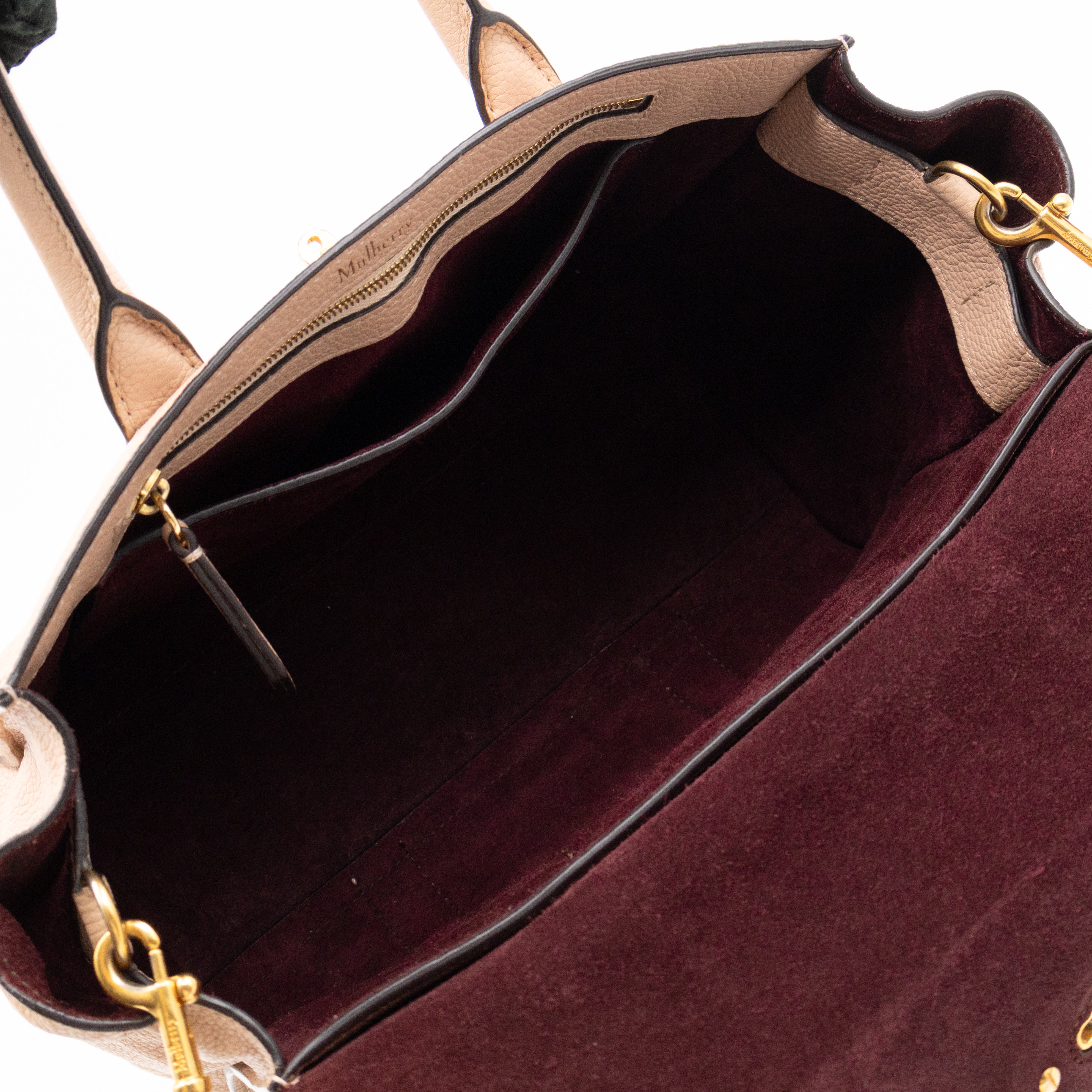 Small New Bayswater Rosewater Leather