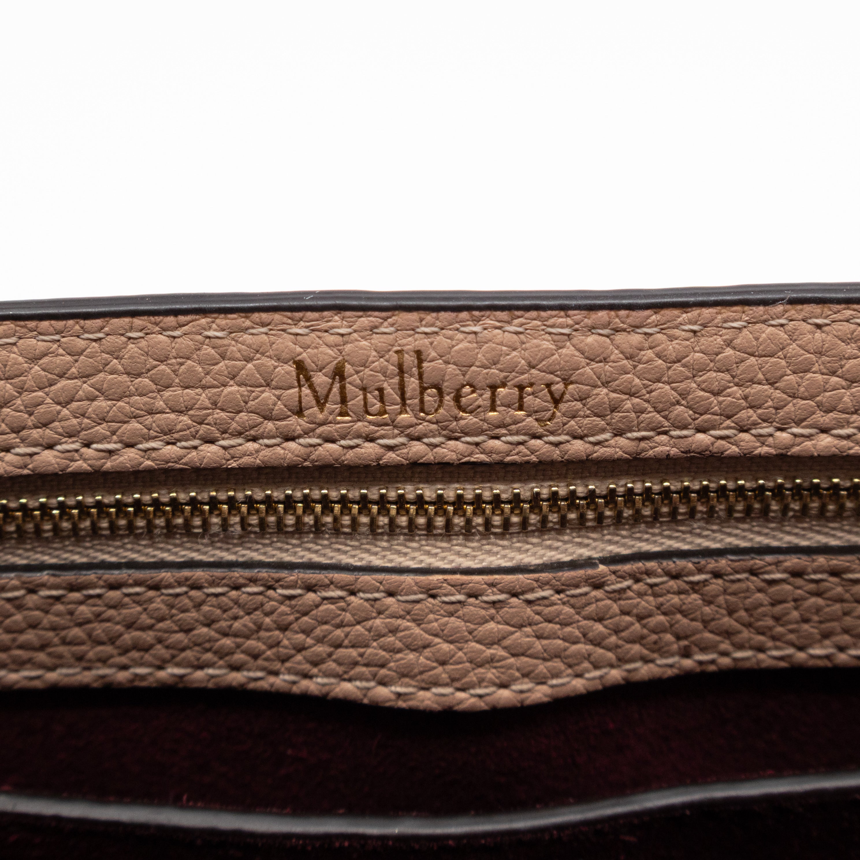 Small New Bayswater Rosewater Leather