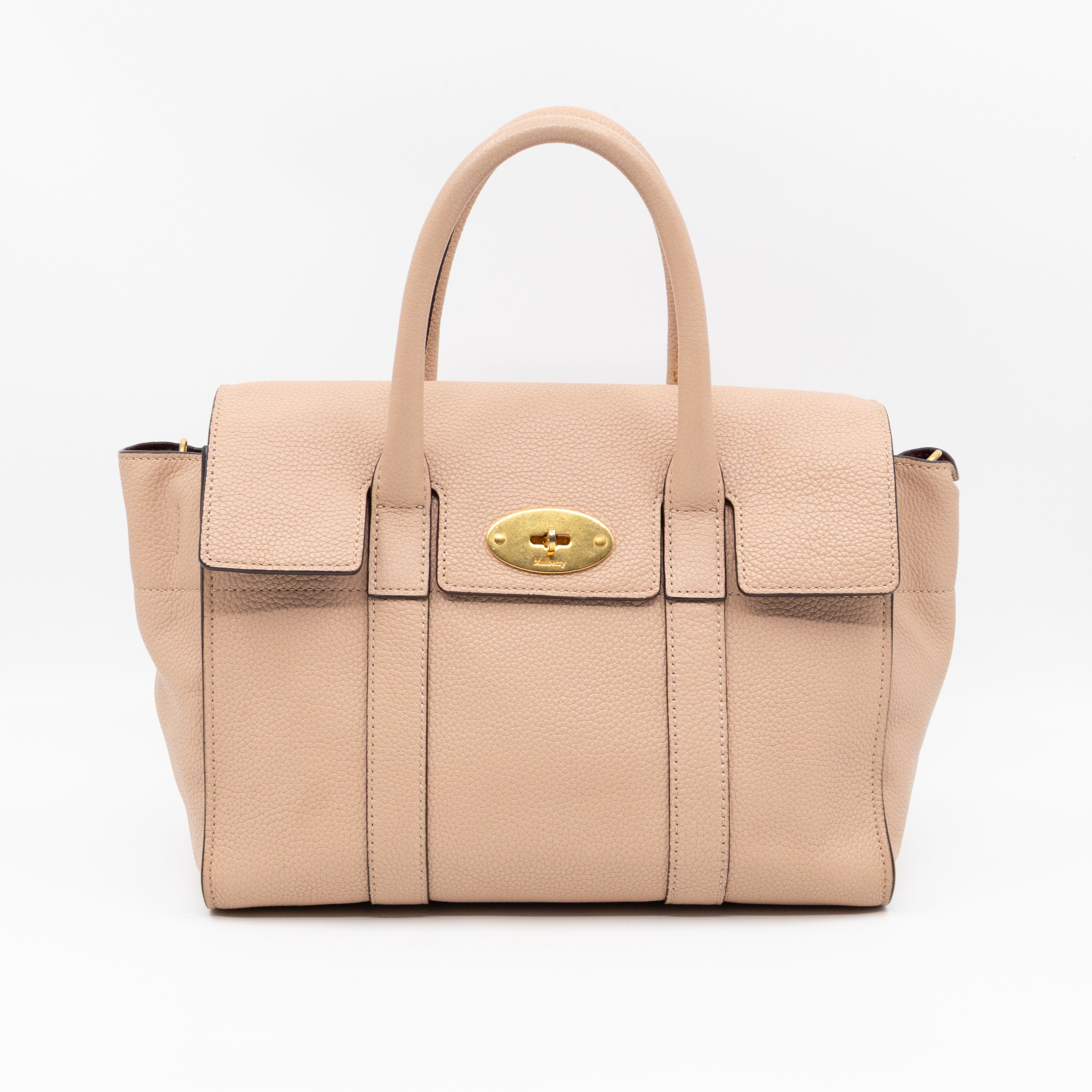 Small New Bayswater Rosewater Leather