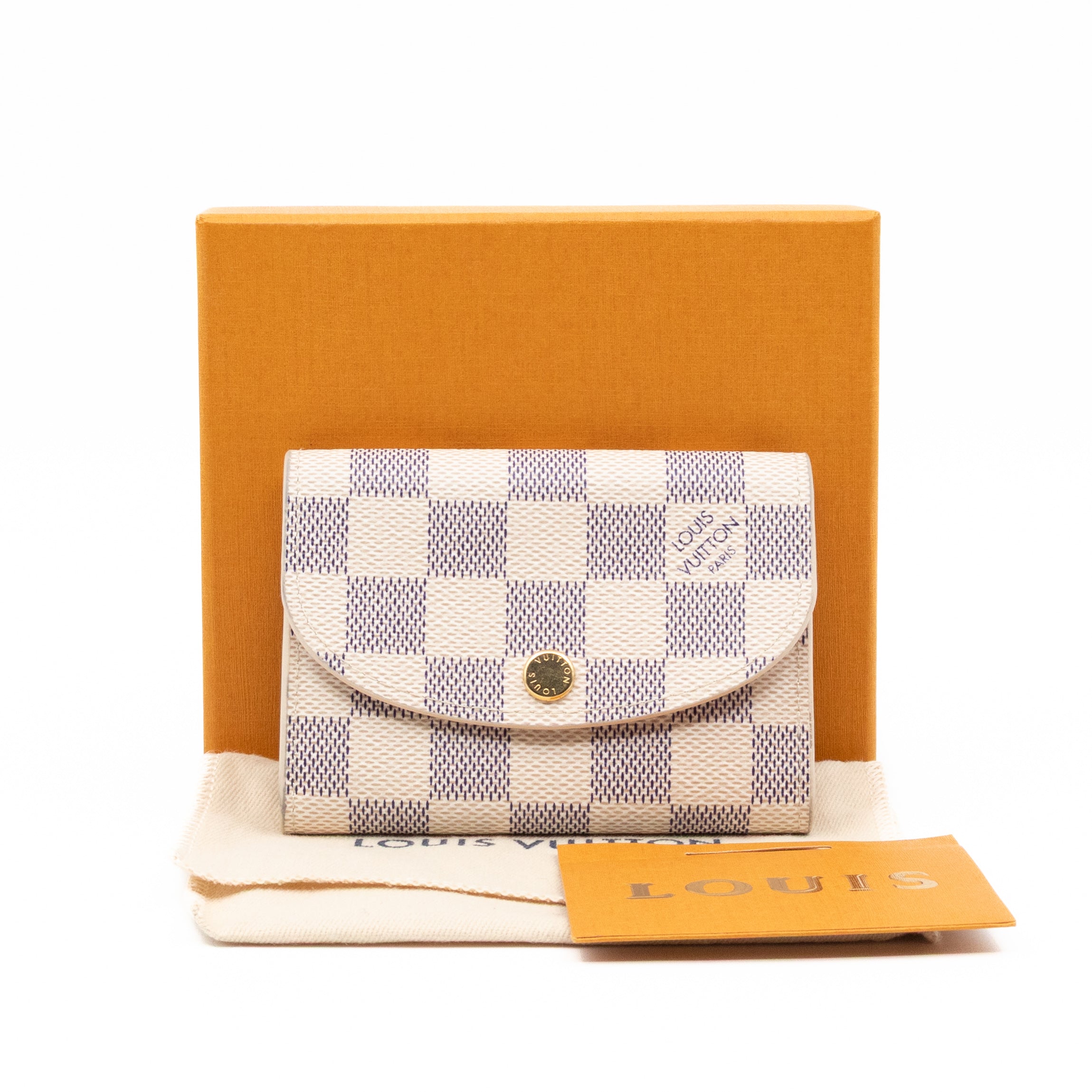 Louis Vuitton Rosalie Coin Purse Damier Azur – Queen Station
