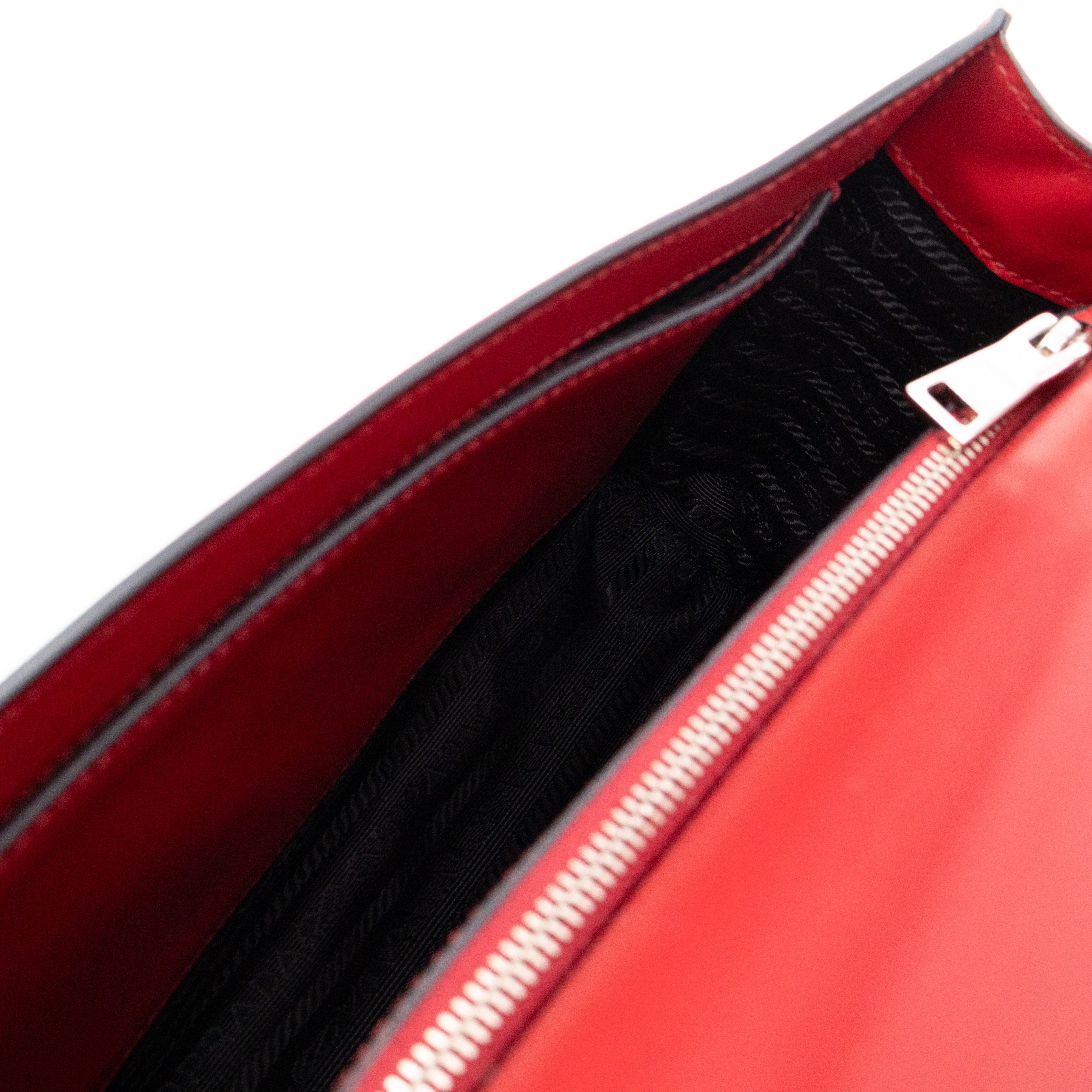 Elektra Studded Small Crossbody Bag Red Leather