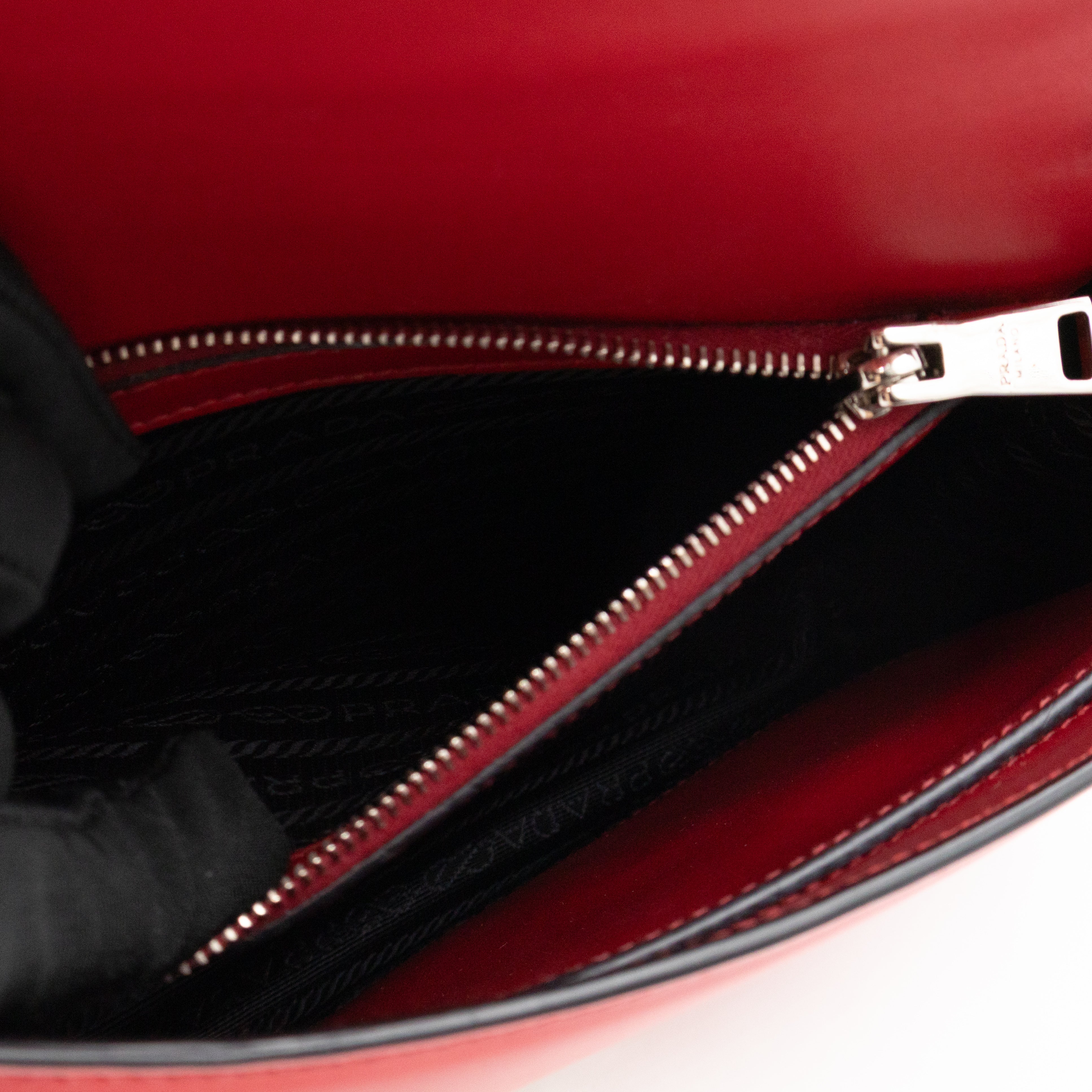 Elektra Studded Small Crossbody Bag Red Leather