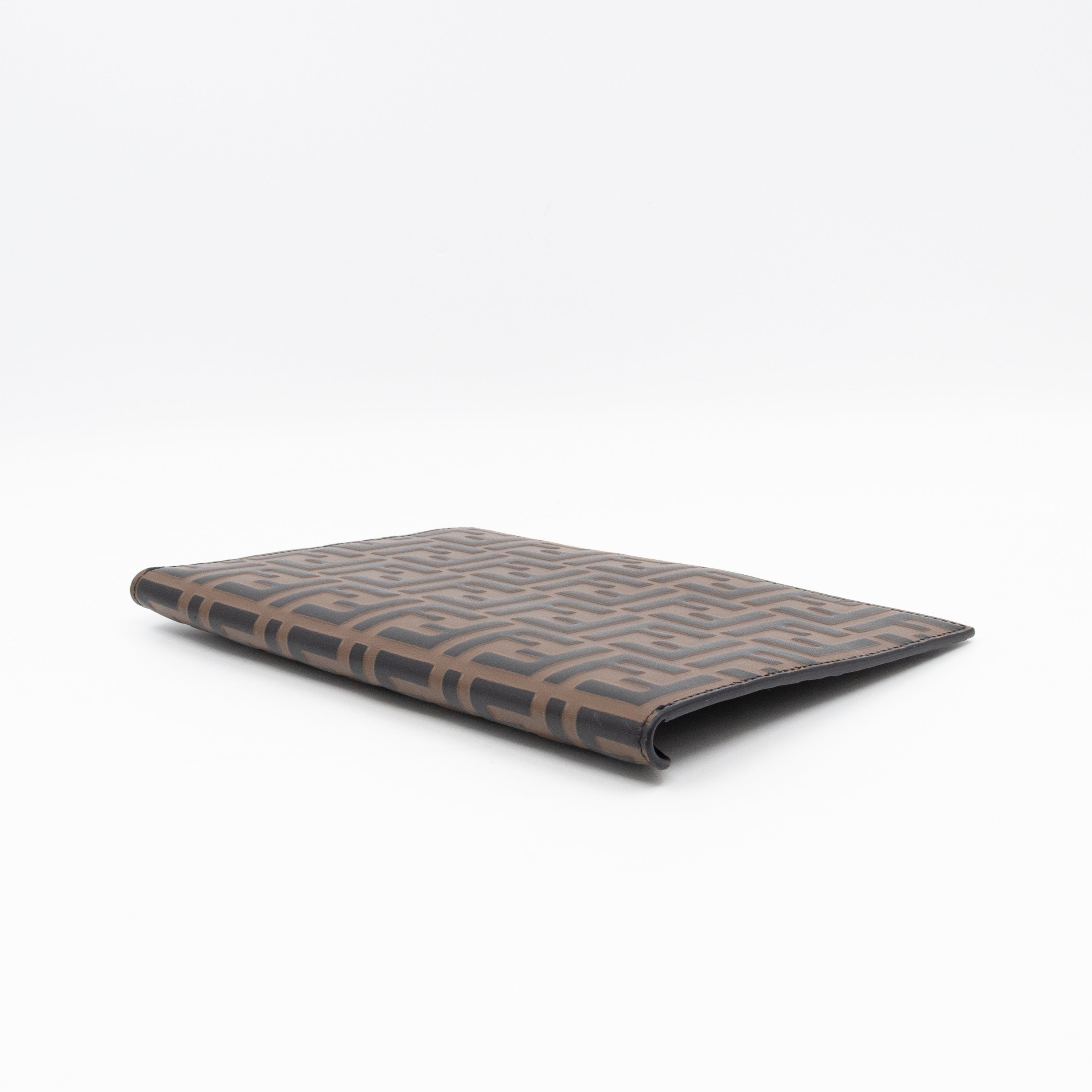 FF Diamonds Flat Pouch FF Brown Leather