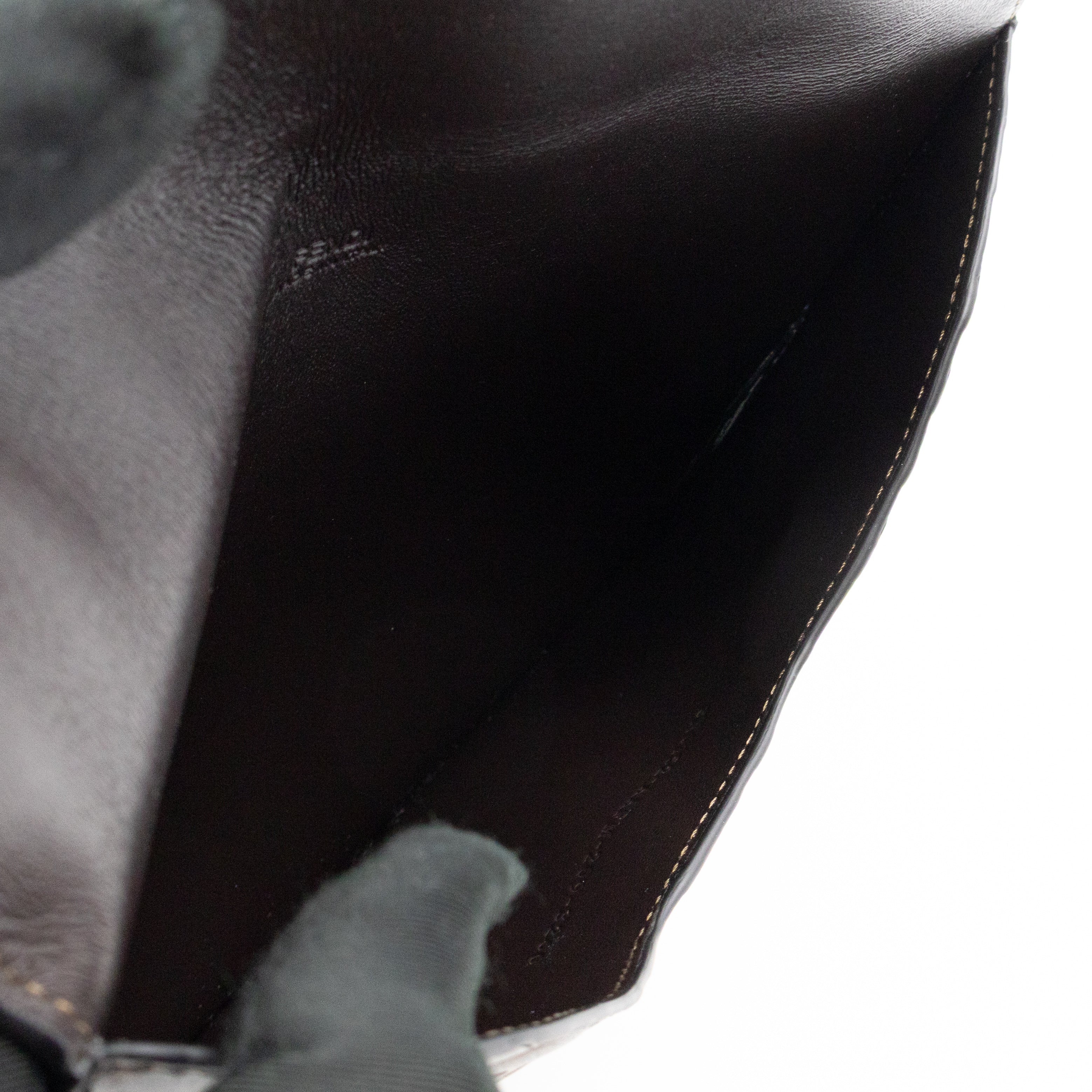 FF Diamonds Flat Pouch FF Brown Leather