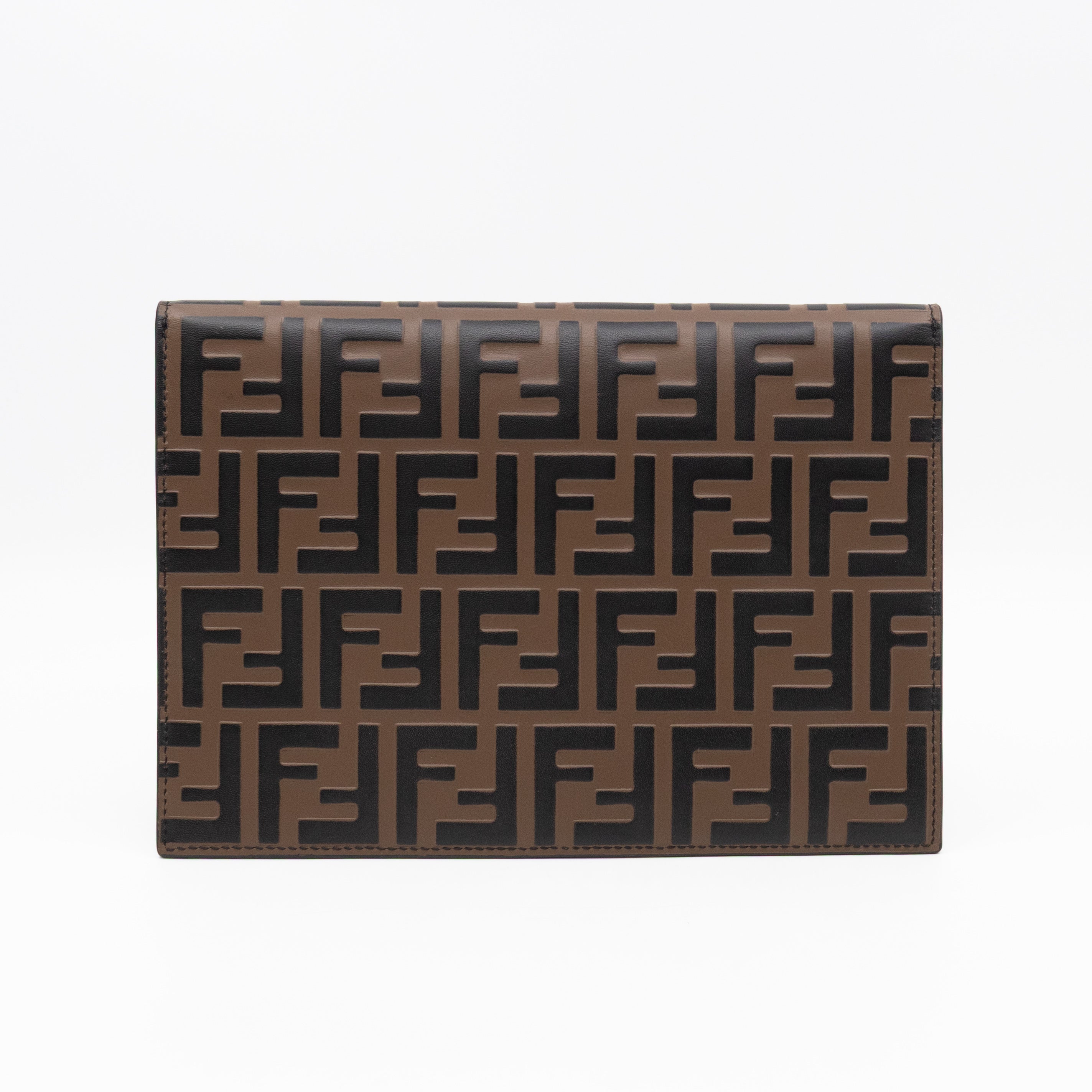 FF Diamonds Flat Pouch FF Brown Leather