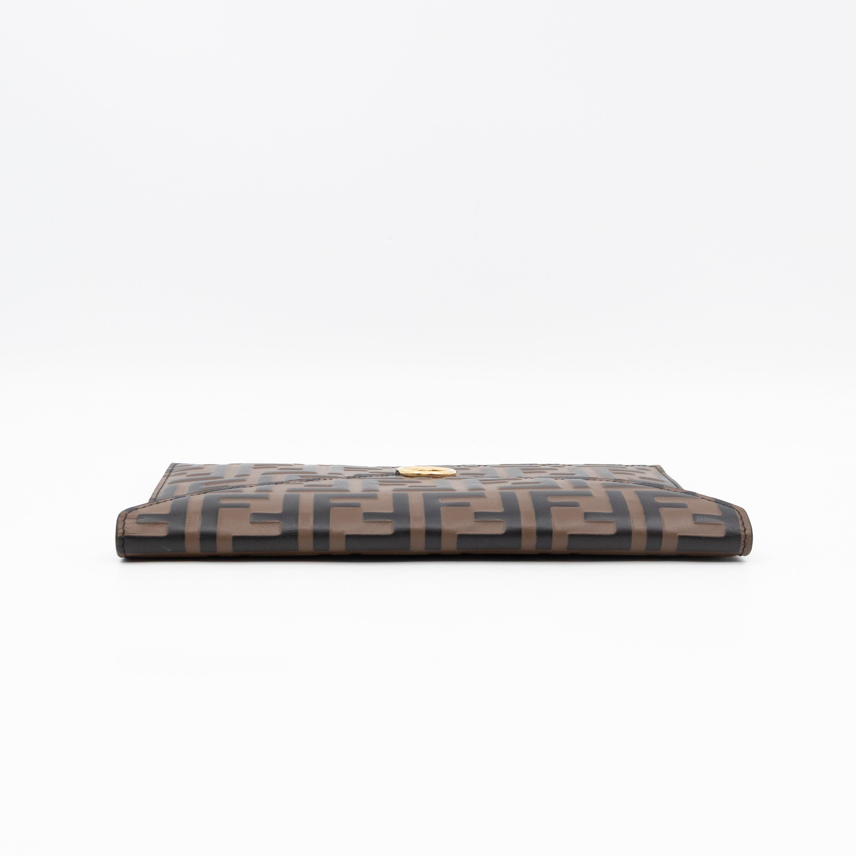 FF Diamonds Flat Pouch FF Brown Leather