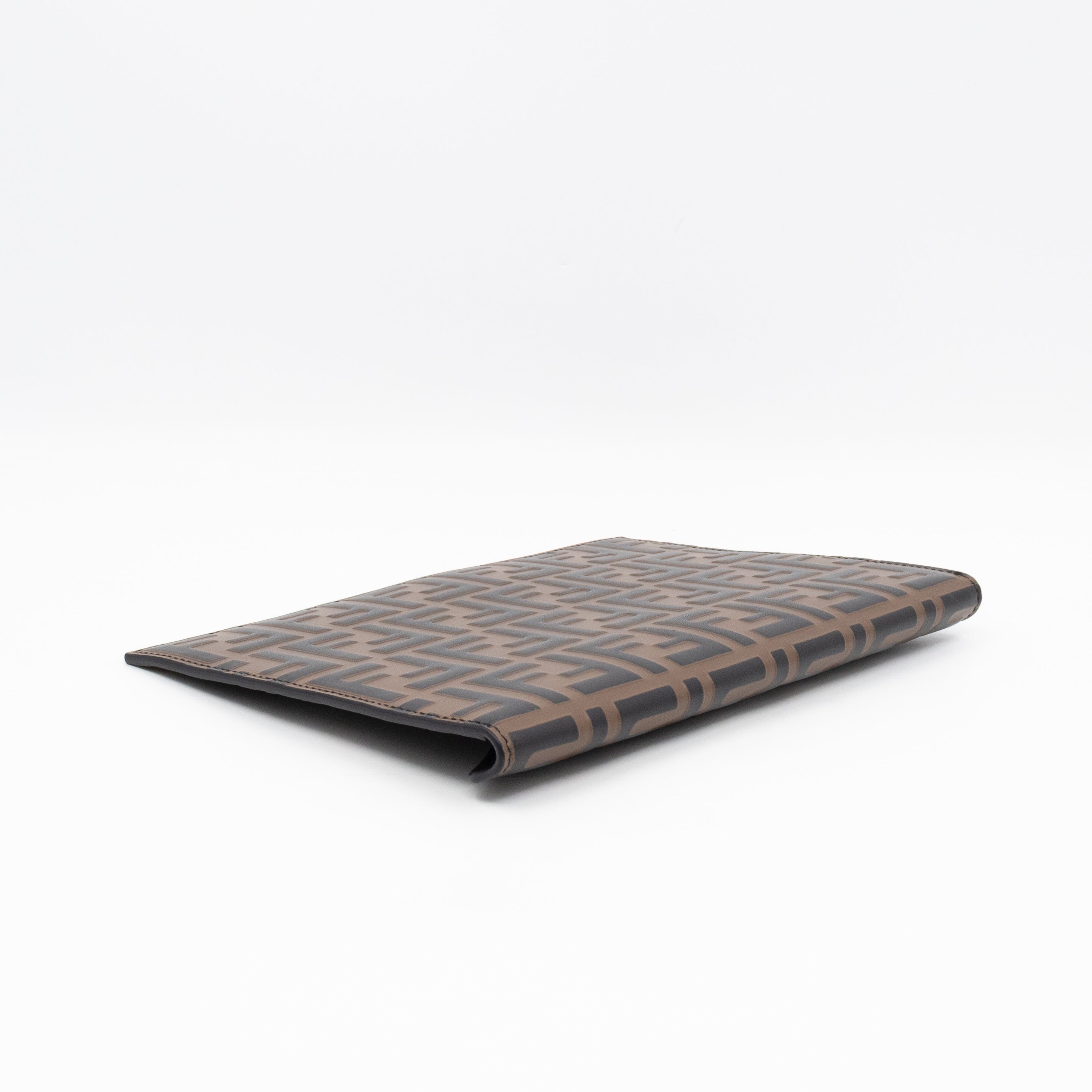 FF Diamonds Flat Pouch FF Brown Leather