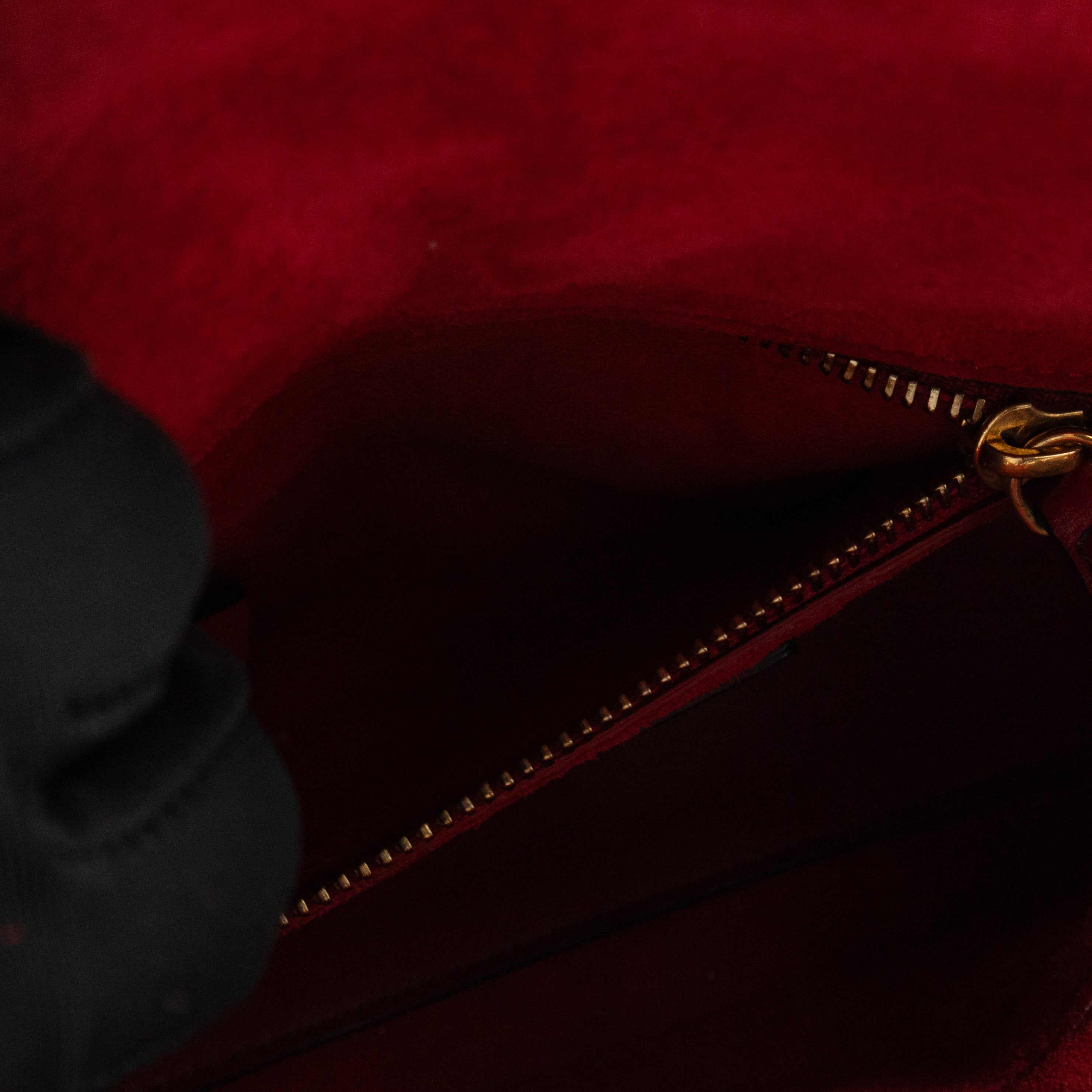 Lady Dior Mini Red Supple Studded Leather