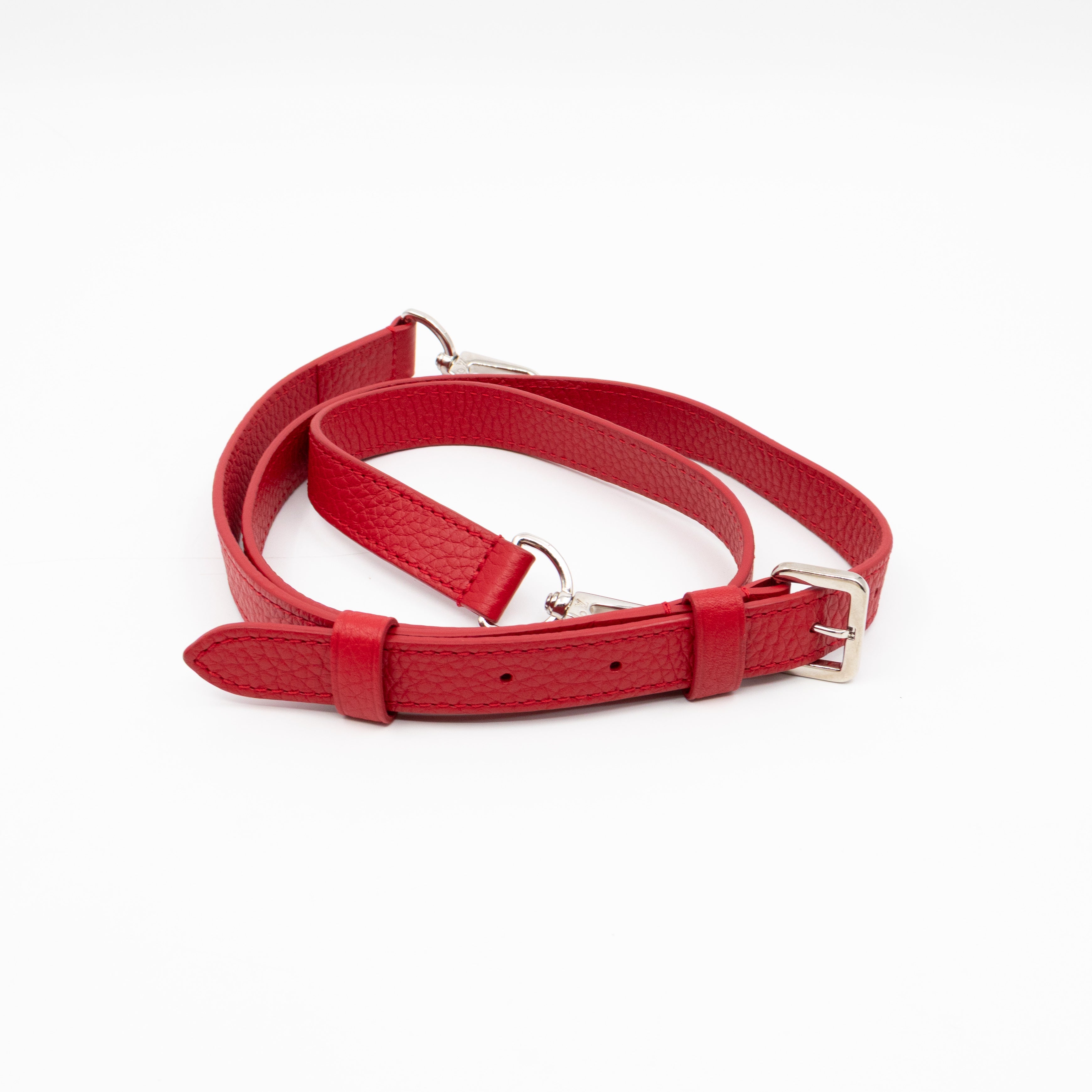 Capucines MM Red Taurillon Leather