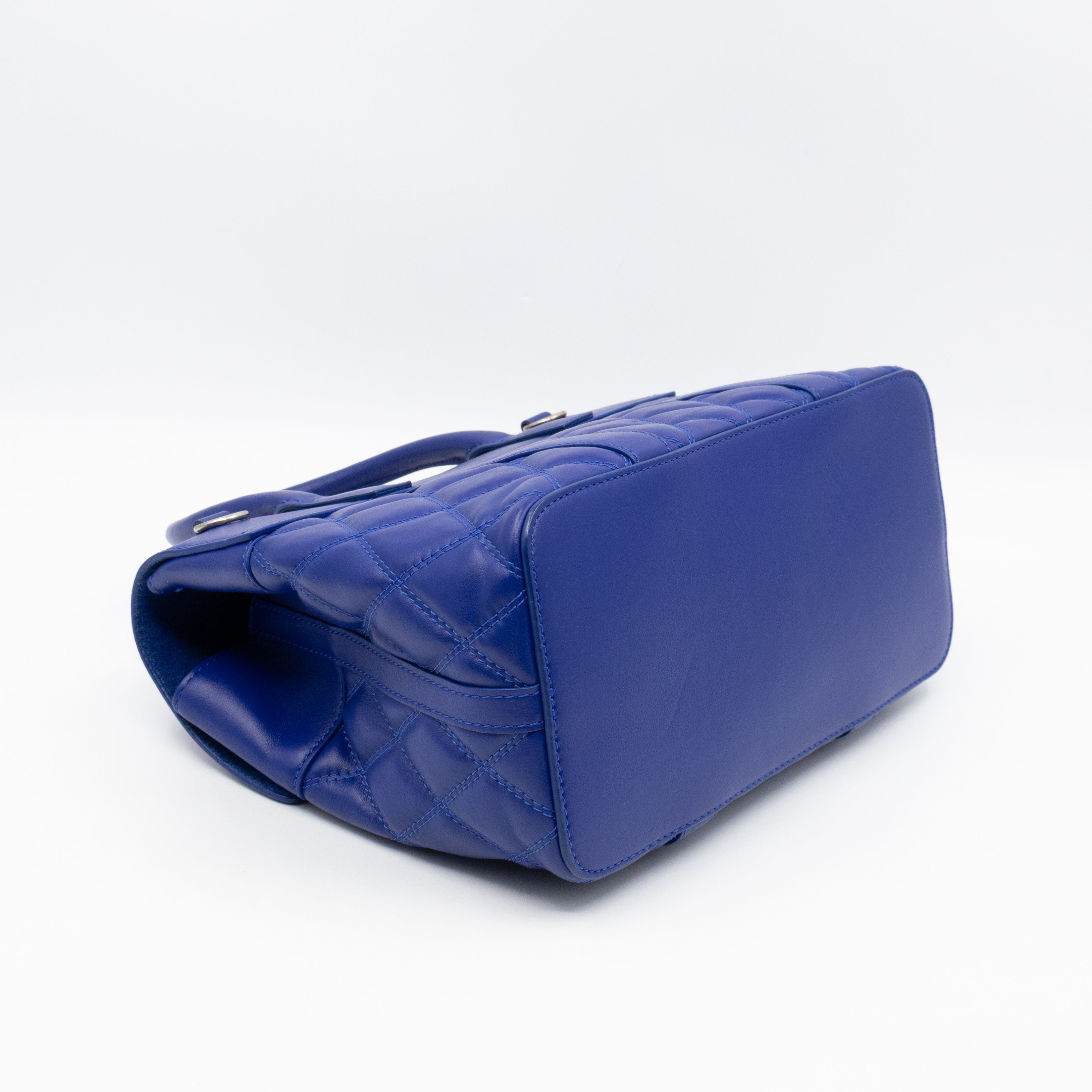 Small Quilted Bayswater Indigo Blue Leather